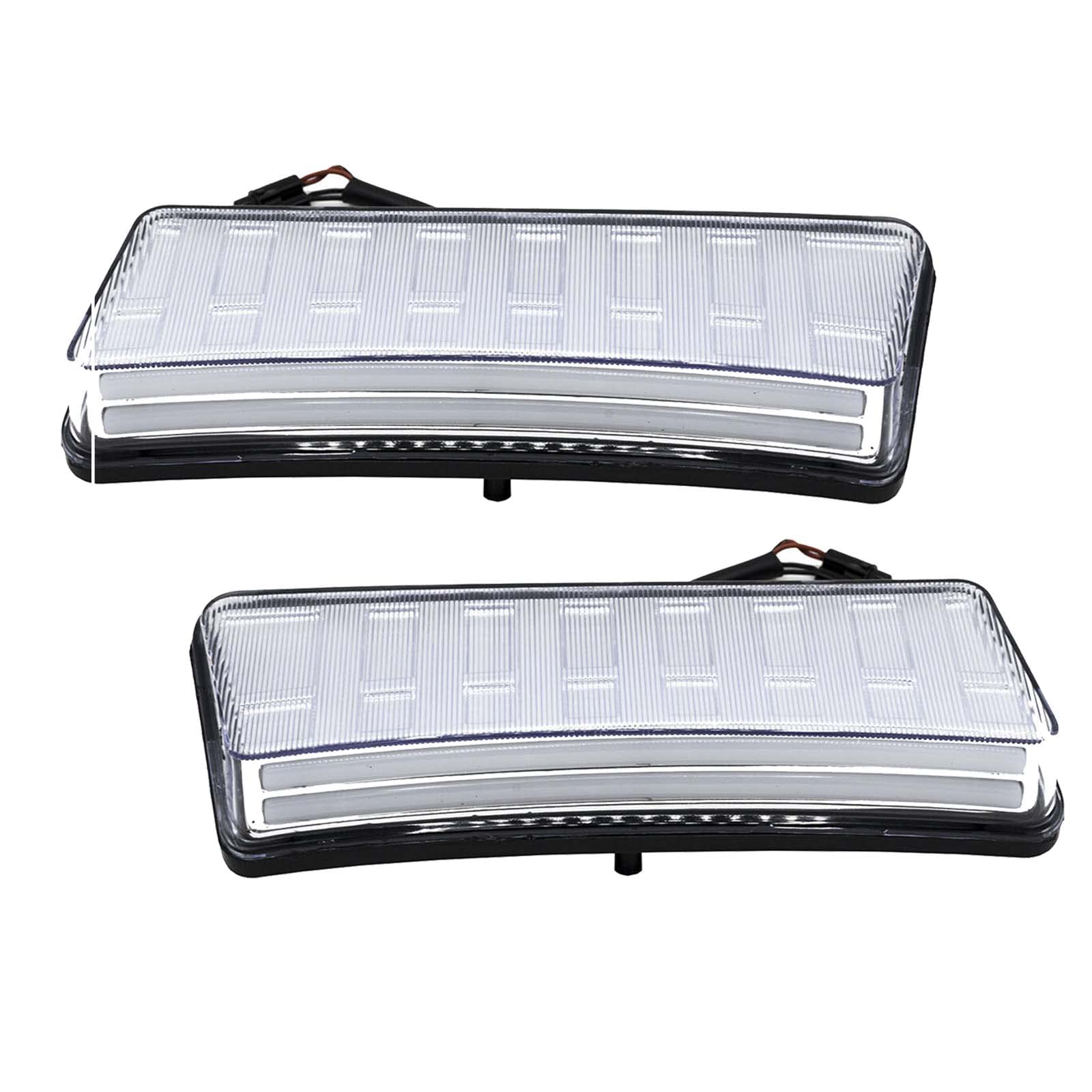 YLT AUTO LED Bumper Daytime Running Lights DRL Kit - White Lens with Switch Wiring Harness - Compatible with 2003-2005 Nissan 350Z - Easy Installation & Enhanced Visibility for Daytime Driving Safety