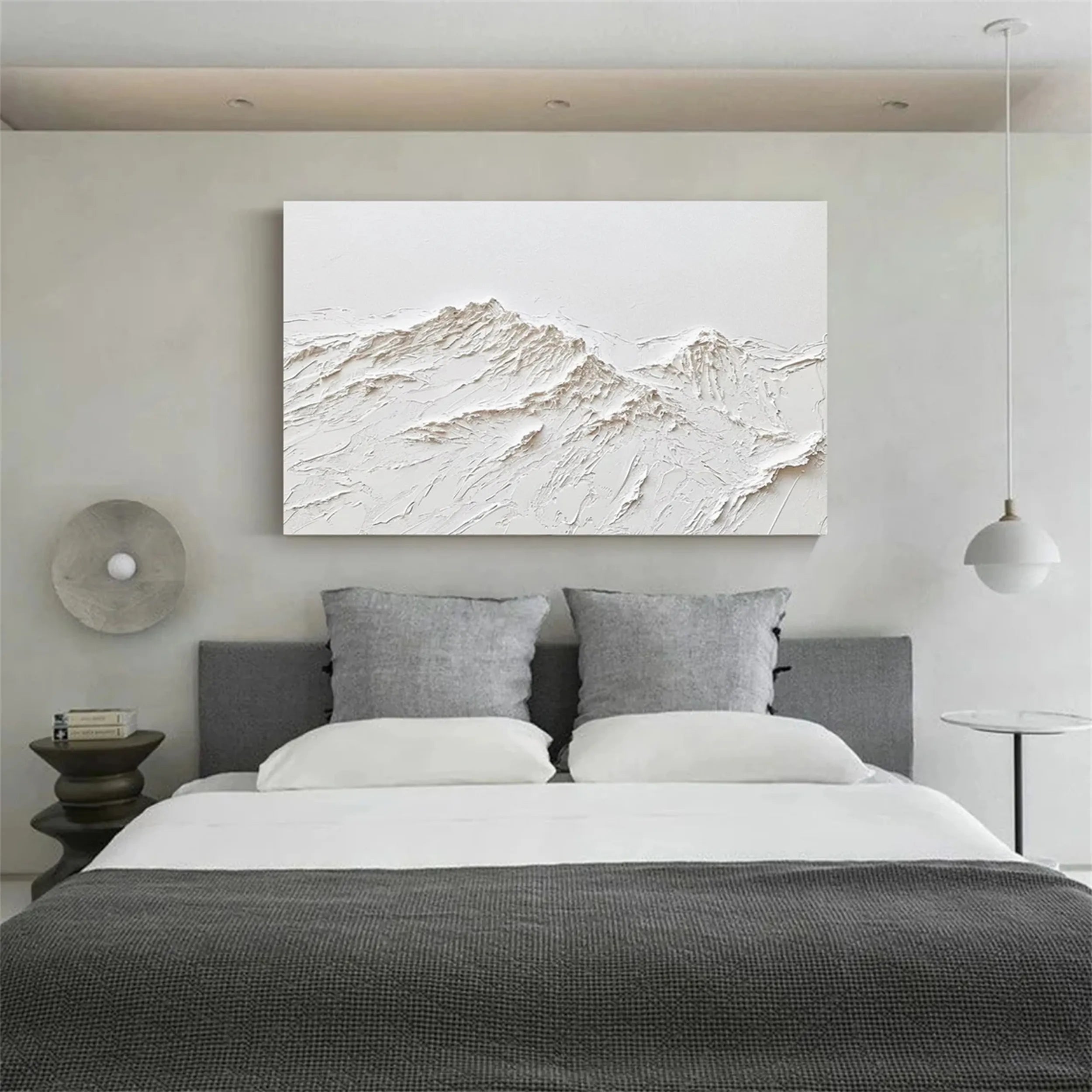 Minimalist Textured Plaster Art Painting - Modern Abstract Wall Decor for Living Room, Bedroom & Office | #MM251
