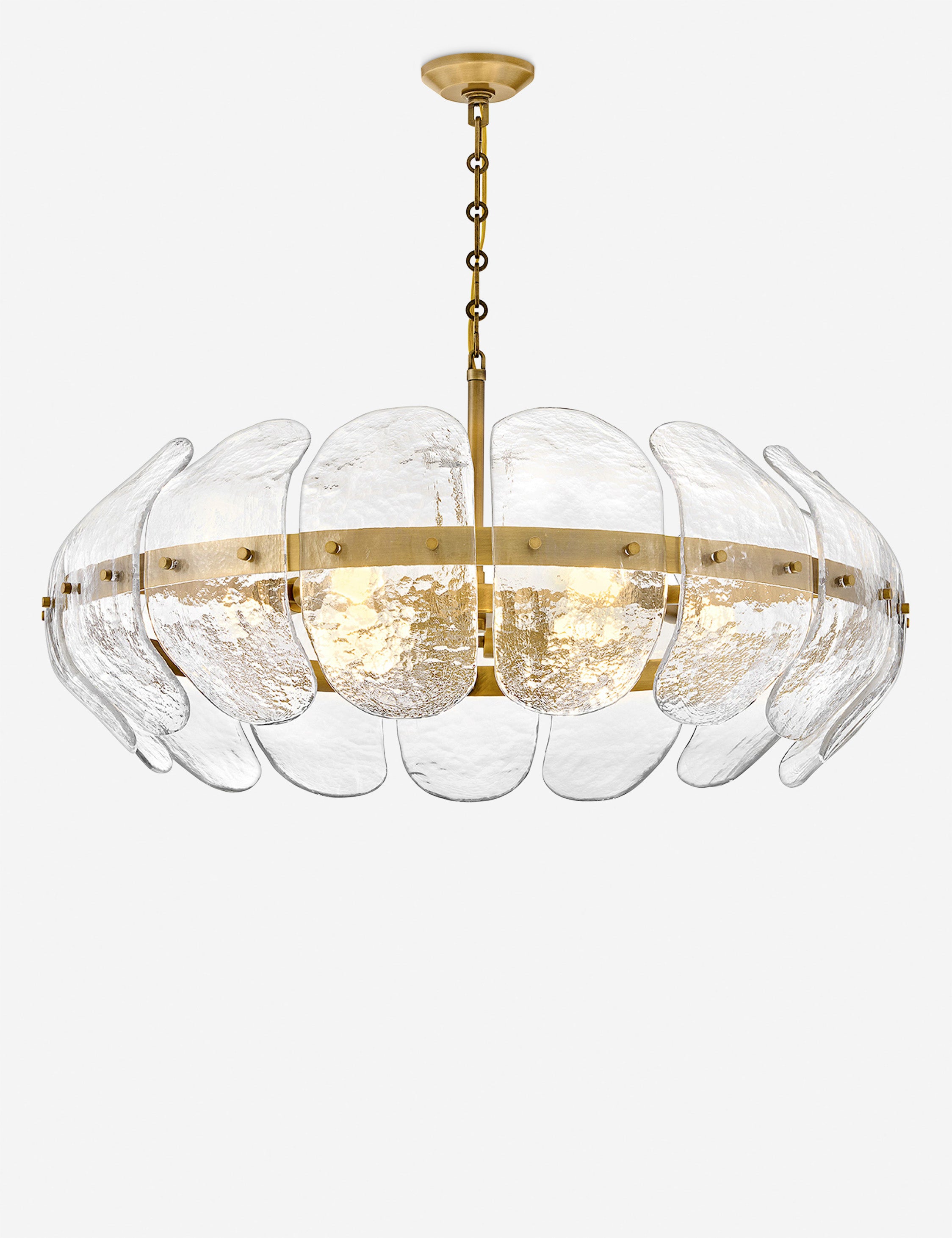 Bascom Drum Chandelier - Modern Ceiling Light Fixture for Dining Room, Bedroom & Living Room Decor | Energy Efficient LED Lighting