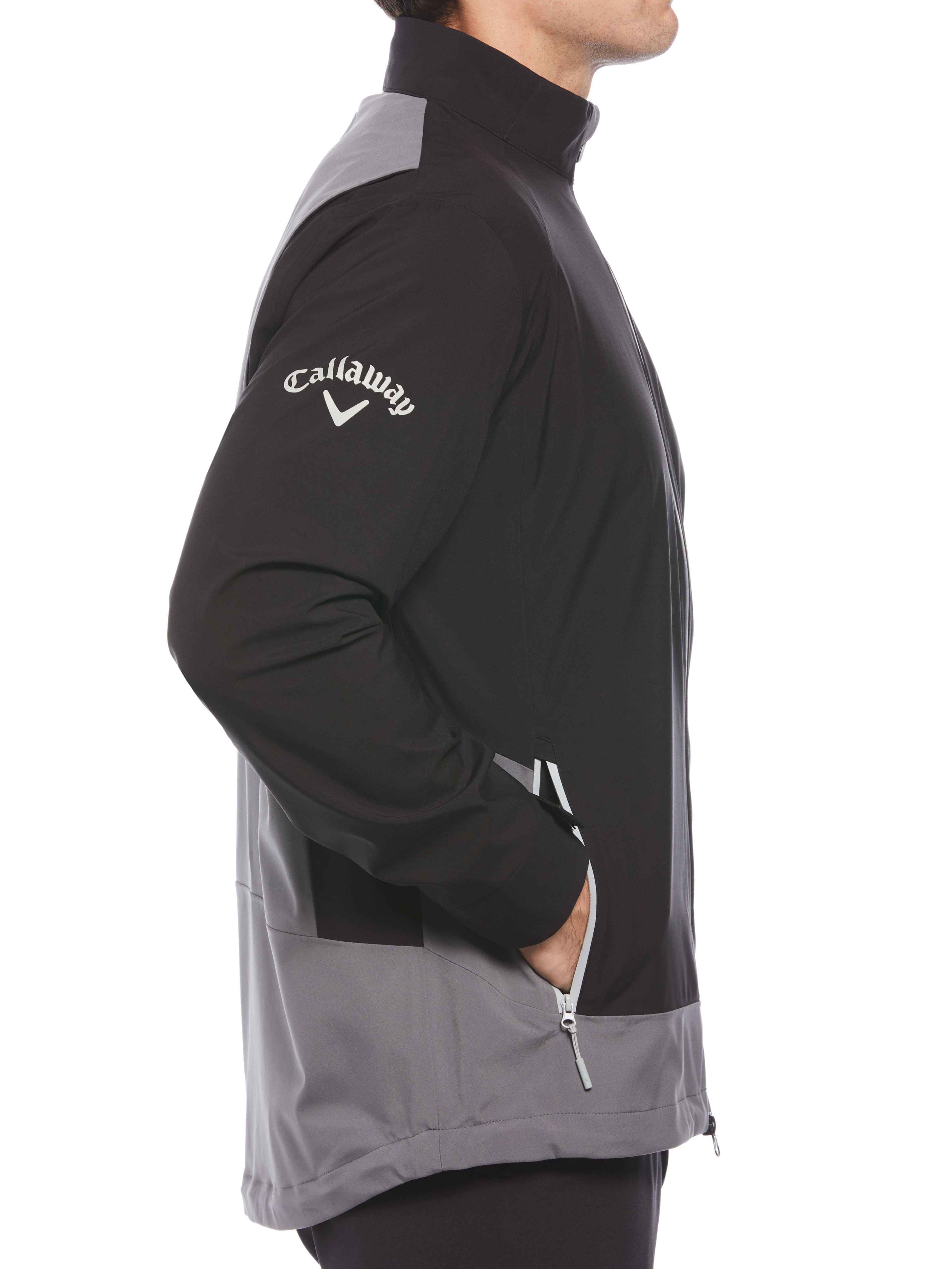 Men's Premium Full Zip Golf Stormguard Jacket - Waterproof Windproof Outerwear for Golfing & Outdoor Activities