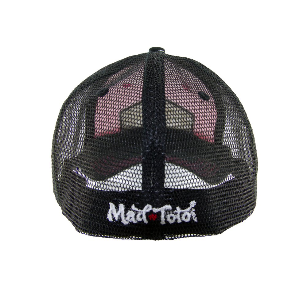 Trendy Pink & Black Trucker Hat for Men & Women - Adjustable Snapback Cap for Outdoor, Sports, and Casual Wear