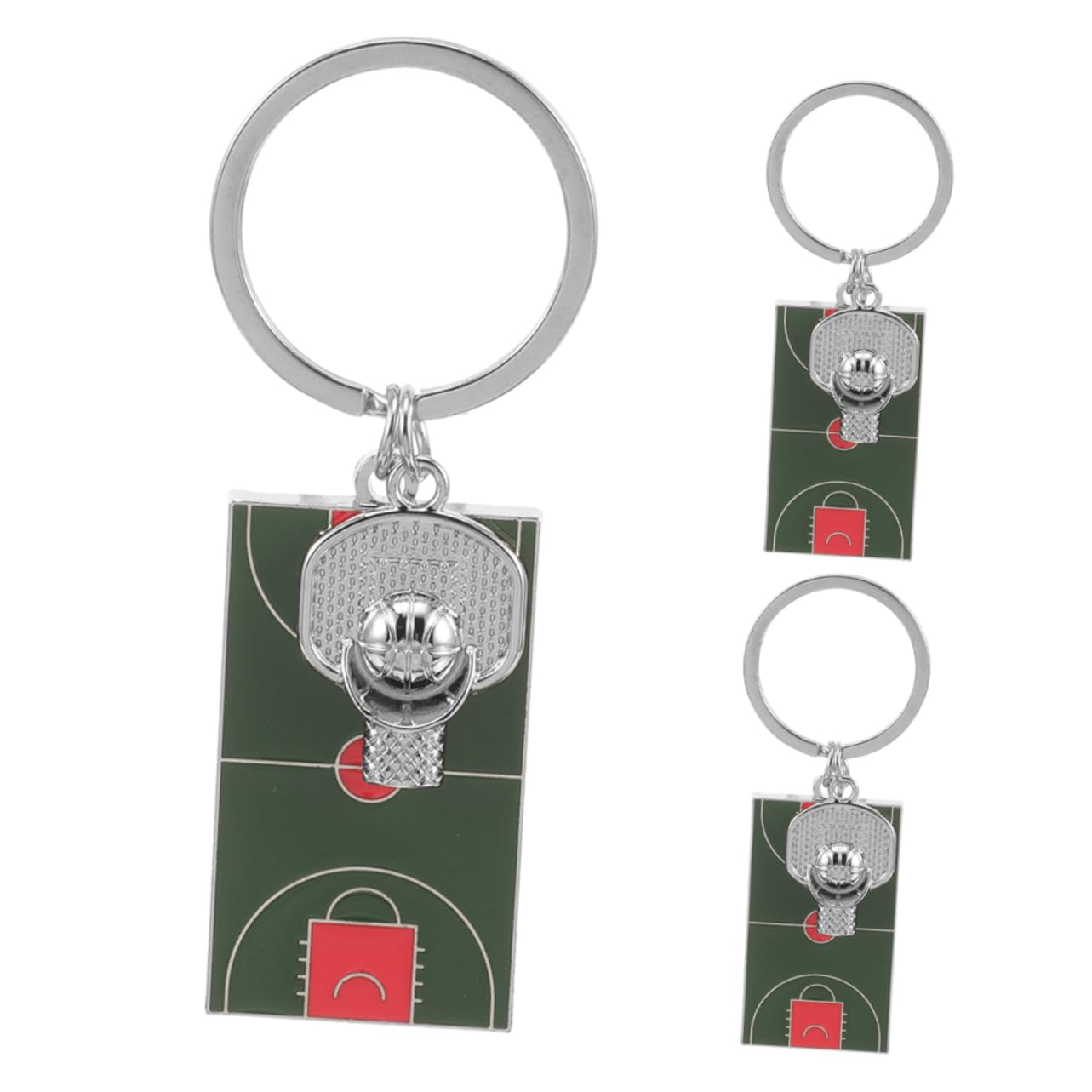 KITANDOVE Basketball Court Keychain Pendant Set - Sports Theme Fun Keychains for Boys - Perfect for Gifts, Backpacks, and Sports Enthusiasts