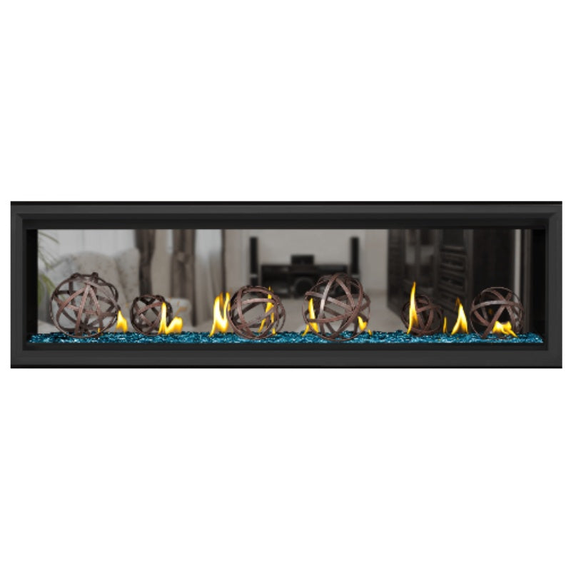 Napoleon Vector 62 See Through Linear Direct Vent Gas Fireplace - LV62N2 | Modern Home Heating Solution for Living Rooms & Patios