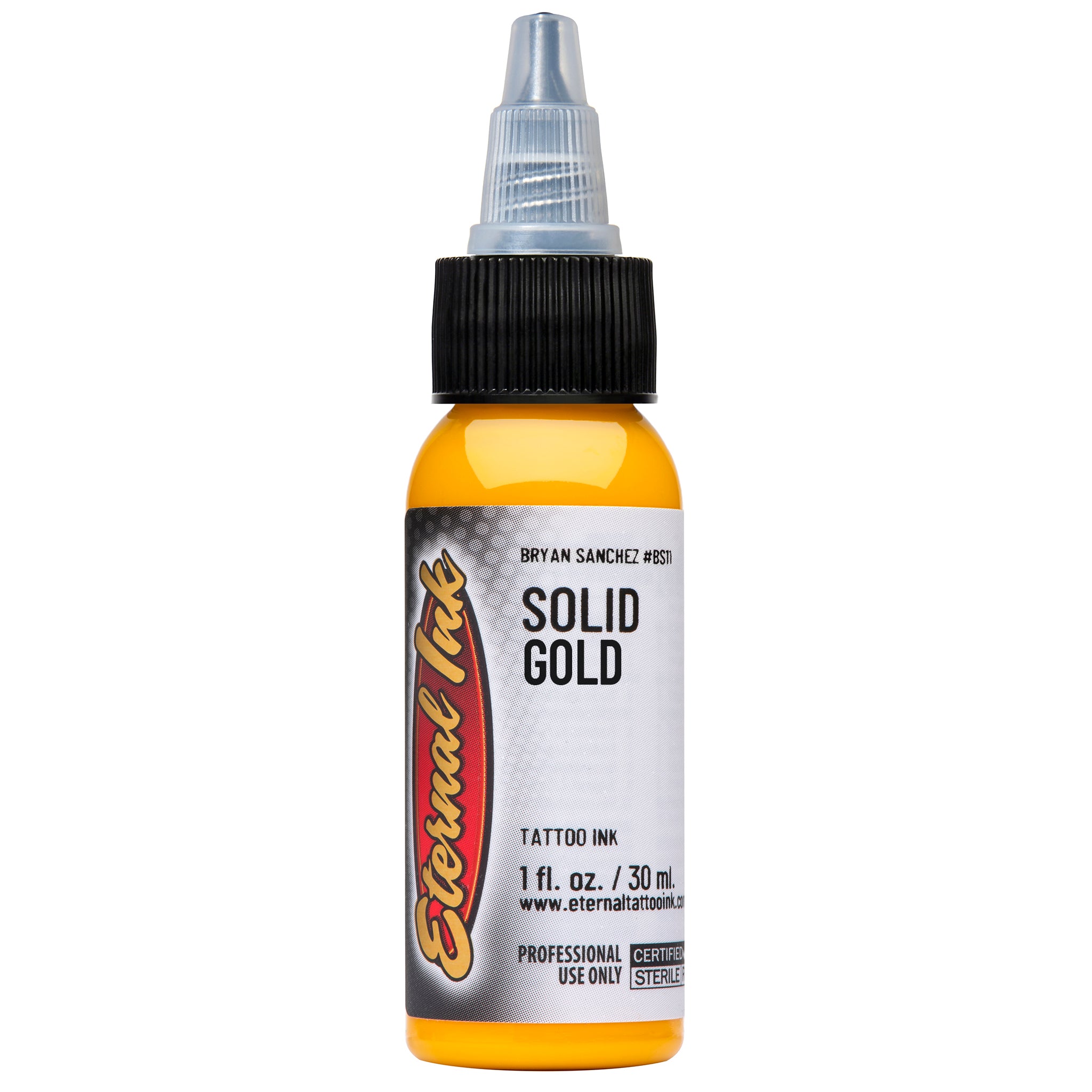 Eternal Bryan Sanchez Solid Gold Watercolor Ink - Premium Artist Paint for Watercolor Painting, Calligraphy & DIY Crafts