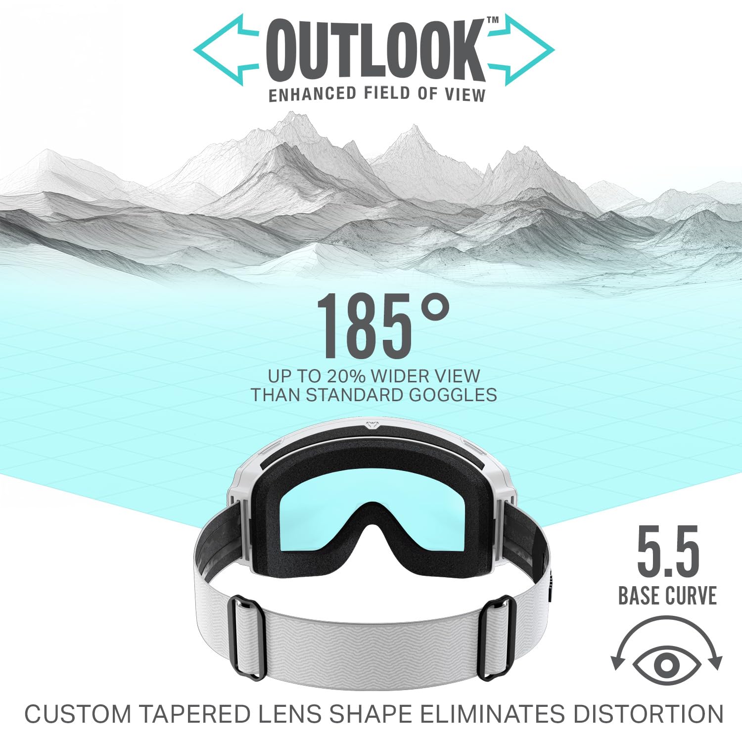Wildhorn Roca Ski Goggles for Men & Women - Anti-Fog, Scratch-Resistant, 100% UV Protection with Magnetic Lens - Snowboard & Winter Sports Goggles for Adults - Perfect for Skiing, Snowboarding & Outdoor Adventures