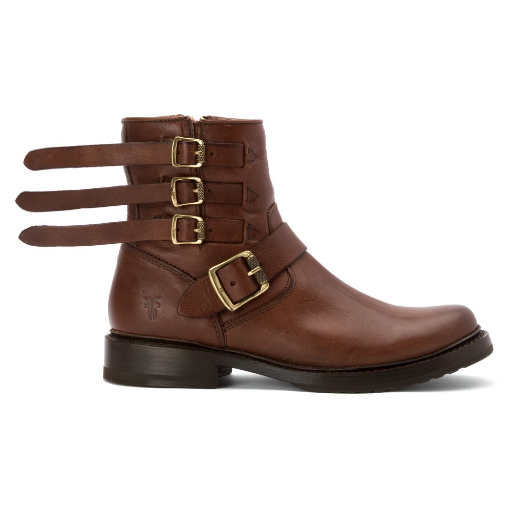 Frye Women's Veronica Strap Ankle Boots - Genuine Leather Comfortable Heeled Booties for Women | Perfect for Casual Outfits, Office Wear & Date Nights