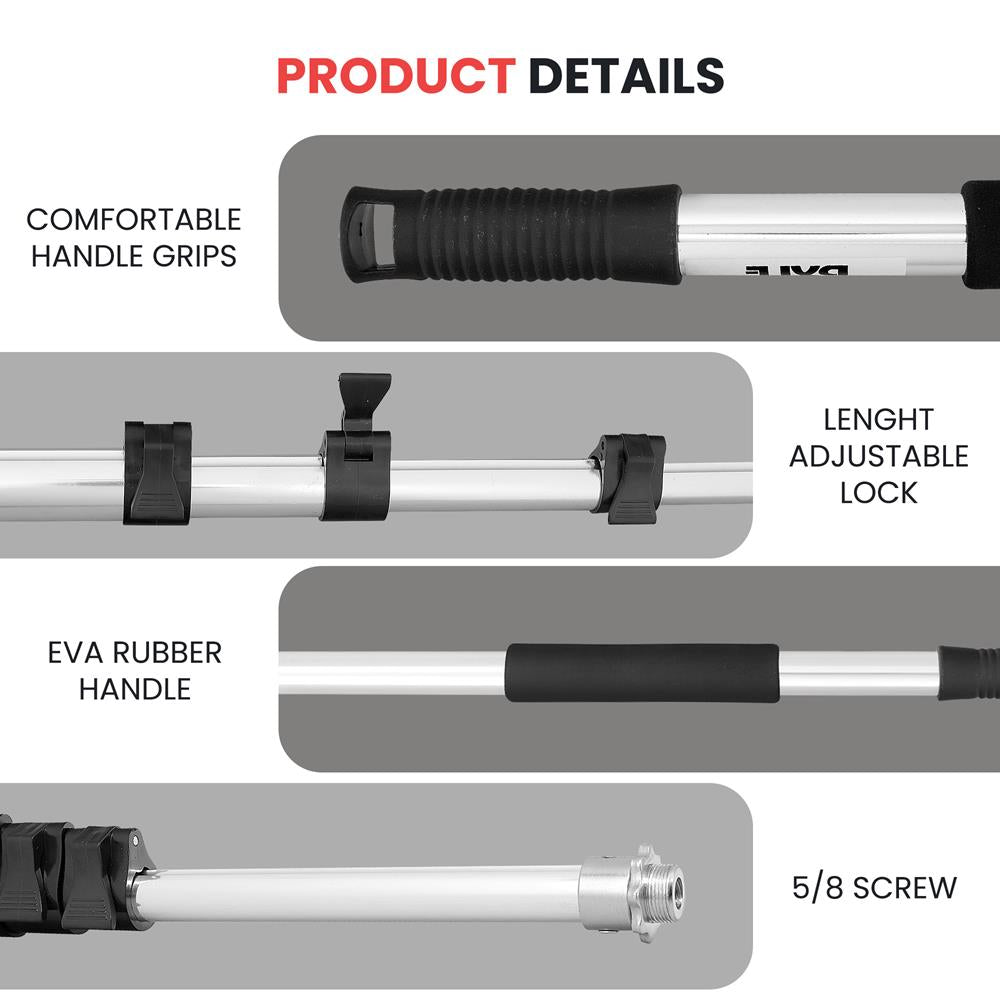 Professional Extendable Microphone Boom Pole - Adjustable 6 to 12 Feet for Studio, Field Recording & Film Production - Perfect for Podcasting, Interviews & Live Streaming