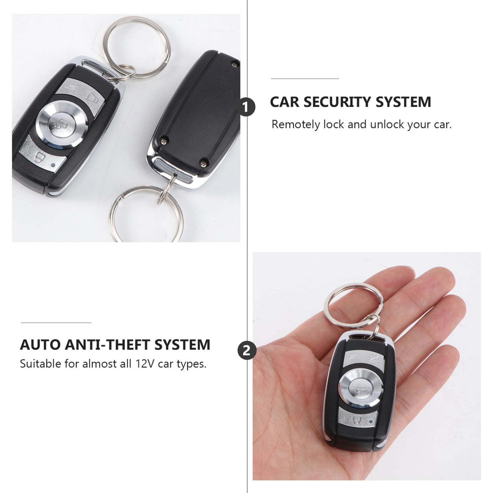Universal Car Remote Starter & Keyless Entry System - Vehicle Door Lock Kit with Alarm | Remote Start, Lock/Unlock, Security for Cars, Trucks & SUVs | Perfect for Cold Mornings & Secure Parking