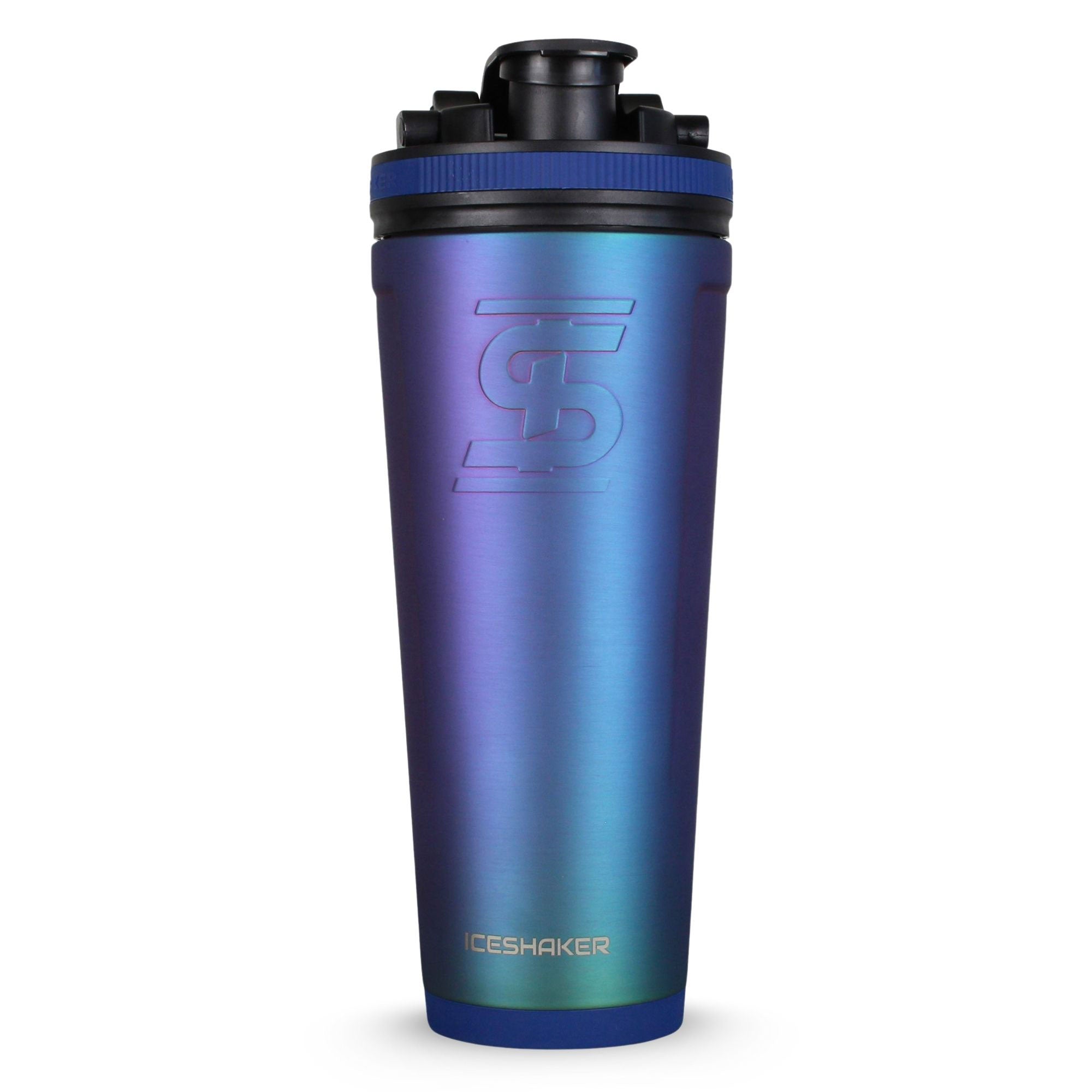 Premium Stainless Steel Ice Shaker Bottle - Leakproof Protein Shaker for Gym, Workouts & Travel - BPA-Free Fitness Water Bottle with Mixing Ball - Ideal for Protein Powder, Pre-Workout & Smoothies