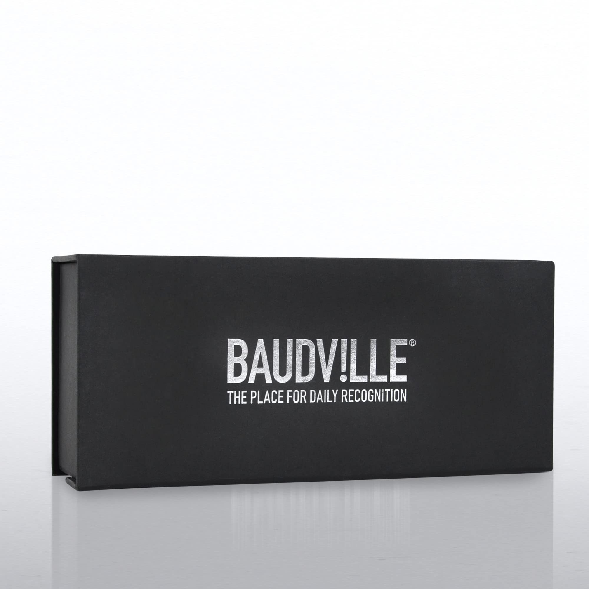 Baudville Custom Engraved Crystal Trophy with Blue Base - Personalized Employee Recognition Award - Elegant Gift Box Included | Perfect for Corporate Awards, Milestone Celebrations & Team Achievements