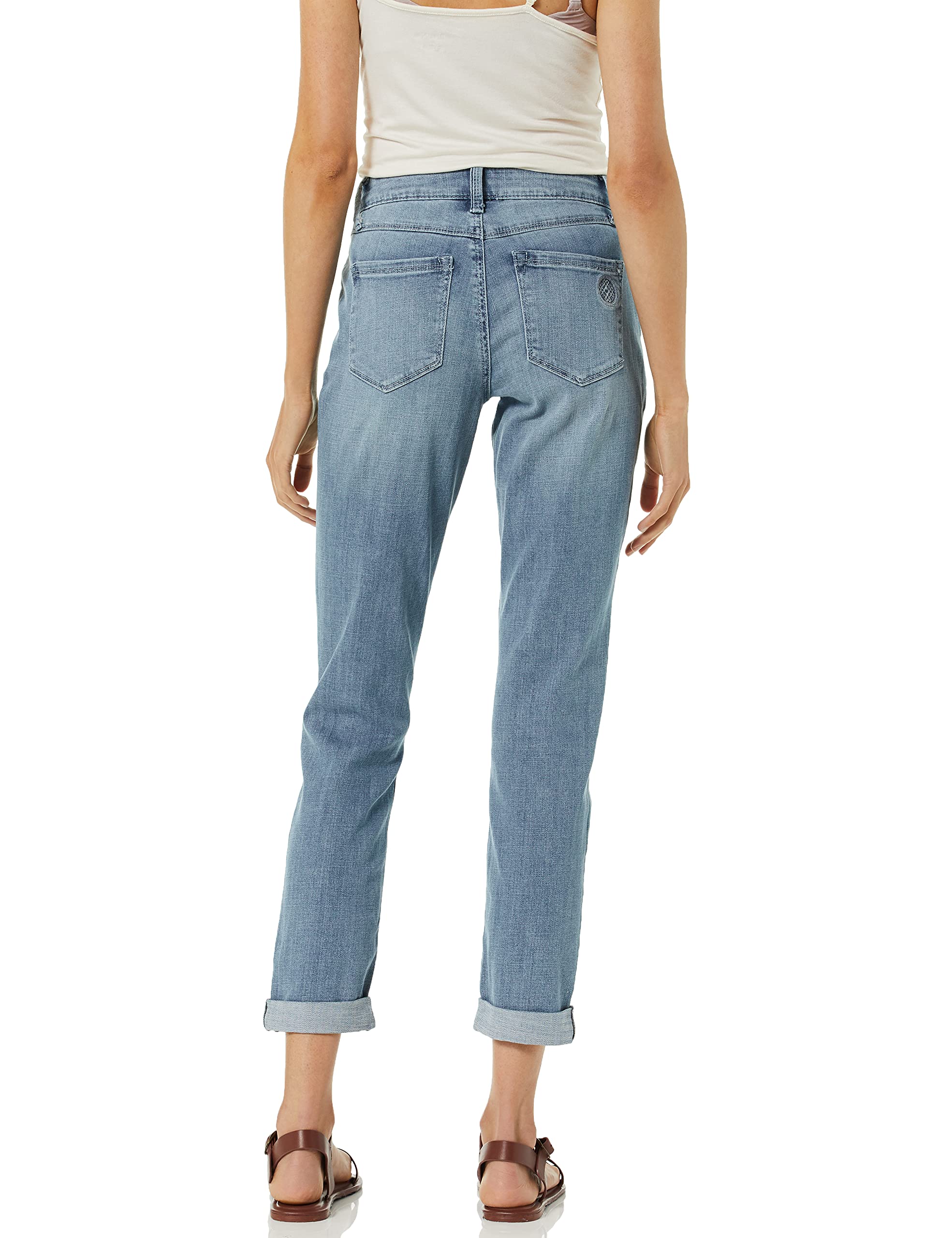 Laurie Felt Women's Classic Denim Boyfriend Jeans - High Waisted Stretch Comfort Fit for Casual Wear & Everyday Outfits