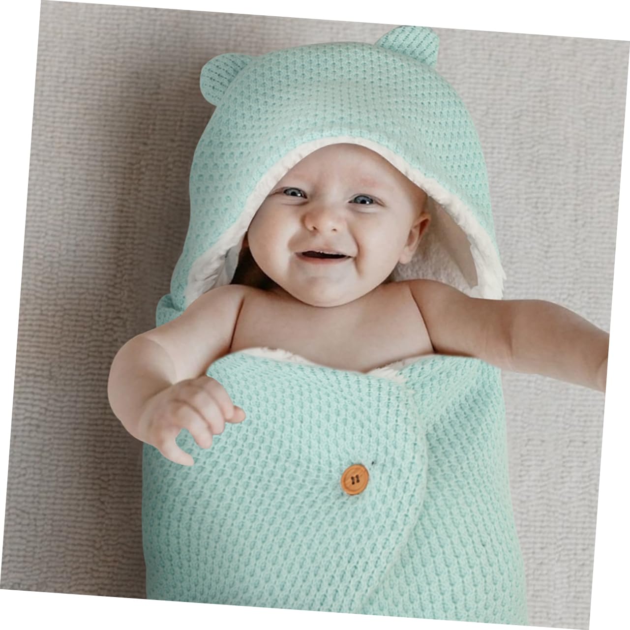 IWOWHERO Baby Stroller Winter Footmuff - Warm & Cozy Stroller Liner for Girls & Boys - Soft Acrylic Material for Cold Weather - Perfect for Outdoor Walks, Shopping & Travel