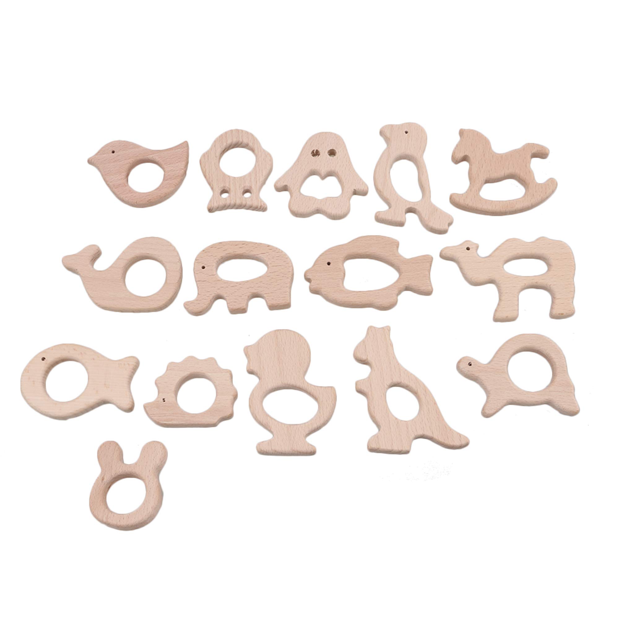 Unpainted Wooden DIY Craft Tools for Molars - Kids Art Projects