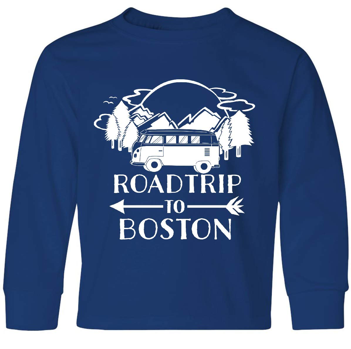 Road Trip to Boston Long Sleeve T-Shirt for Kids - Travel & Adventure Wear