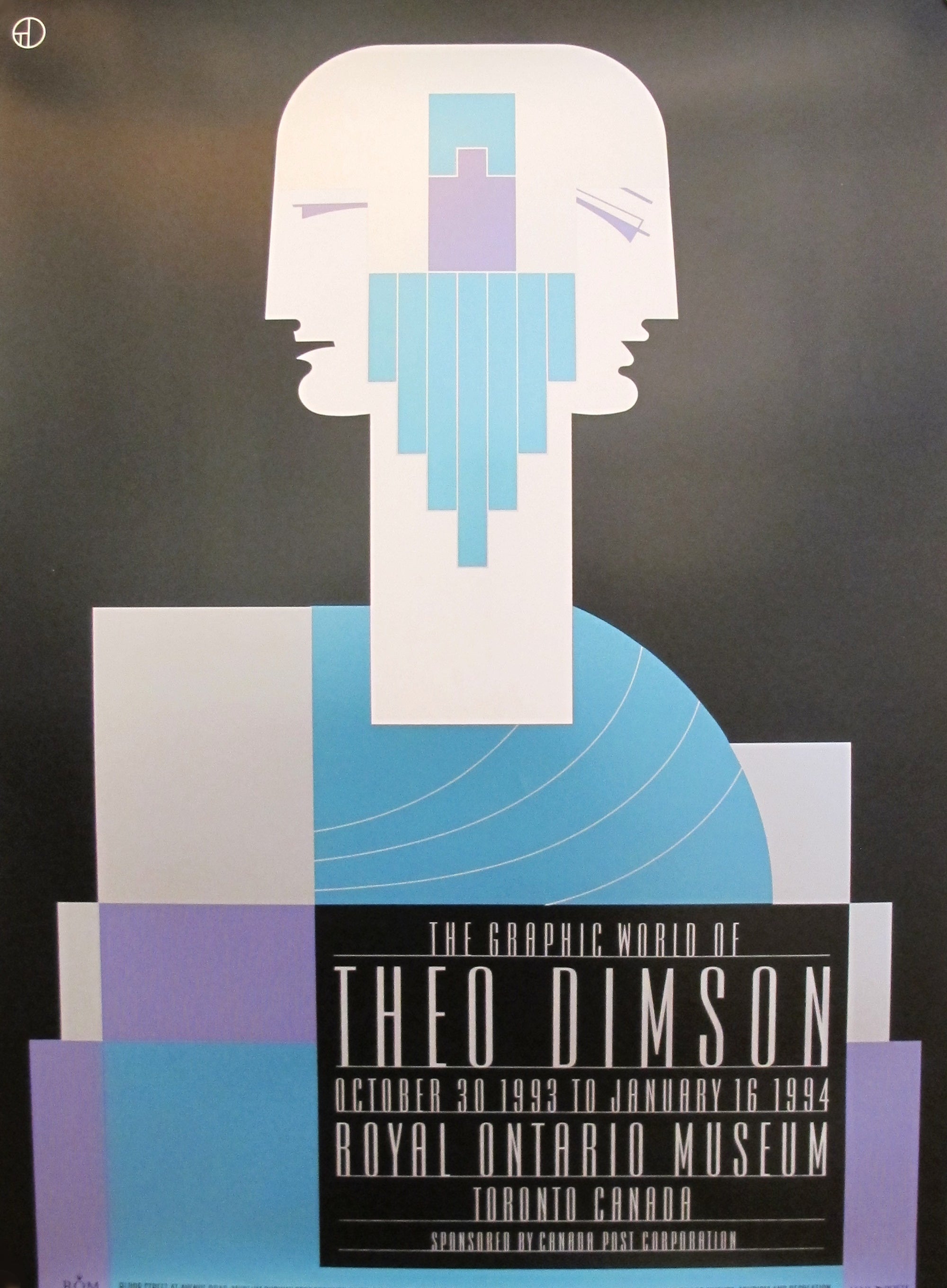 1990s Original Canadian Poster - The Graphic World of Theo Dimson by Theo Dimson | Vintage Art Print for Home Decor, Office Wall Art & Retro Collectibles
