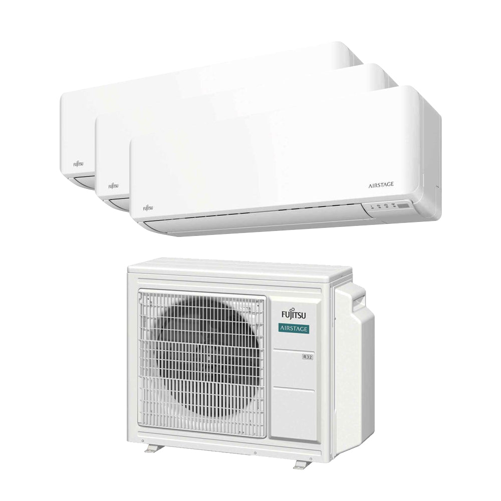 Mitsubishi Electric AIRSTAGE SYSTEM 3 Ductless Mini-Split Air Conditioner (9K BTU x3 Units) with Free Installation - Perfect for Home, Office, and Commercial Spaces