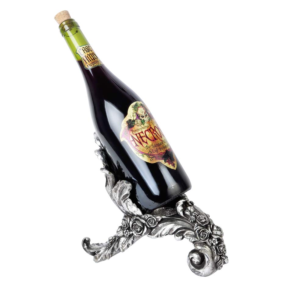 Vintage Antique Rose Wine Bottle Holder - Elegant Home Decor for Dining Room, Kitchen & Bar | Shades of Alchemy Collection