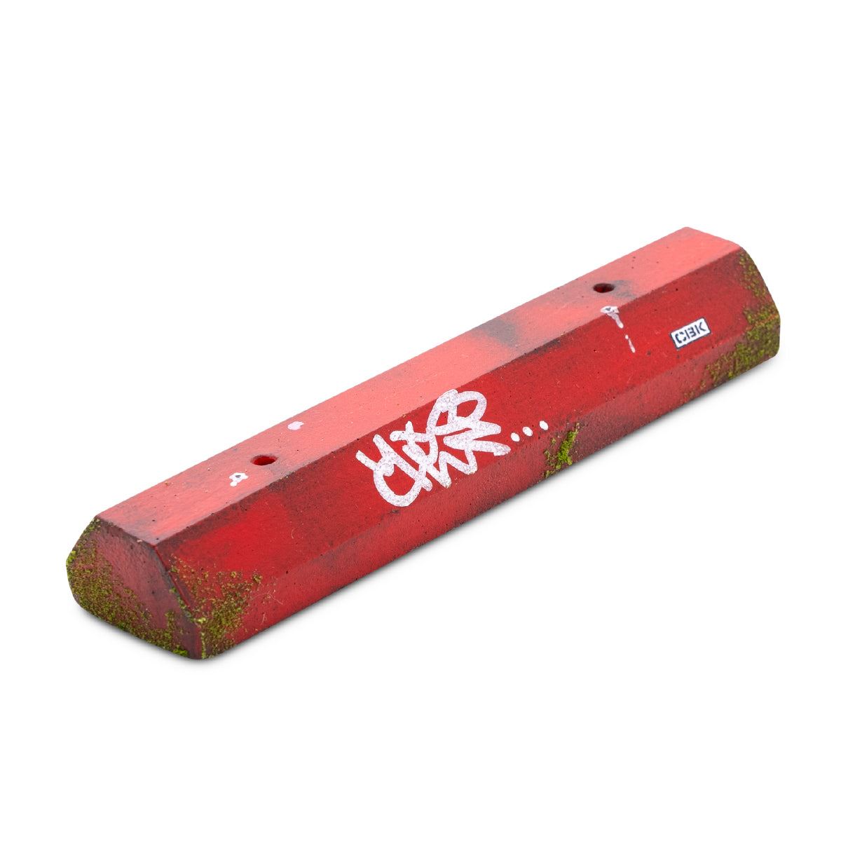 High Level Fingerboard Ramps - Cement Skateboard Parking Block with Graffiti Design | Perfect for Finger Skateboarding, DIY Skate Parks & Urban Street Style Decor