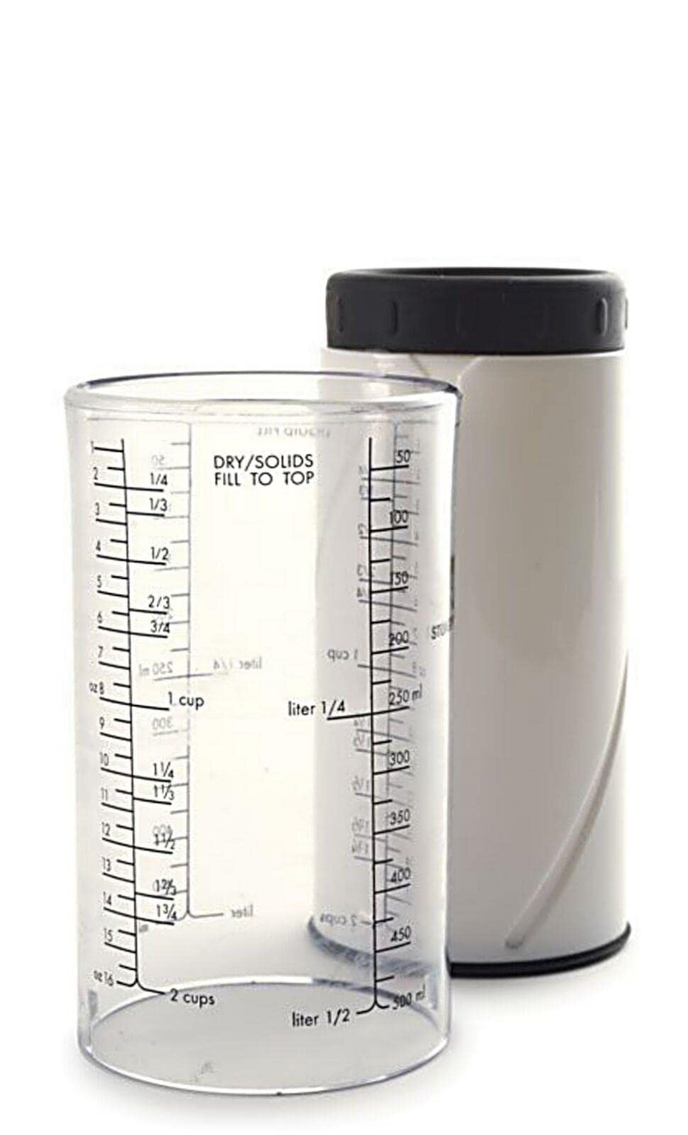 CompreDH Adjustable Wet/Dry Measuring Cup Set - 3 Pack, 2 Cup Capacity for Baking, Cooking & Meal Prep | Kitchen Essentials & Measuring Tools for Liquid & Dry Ingredients