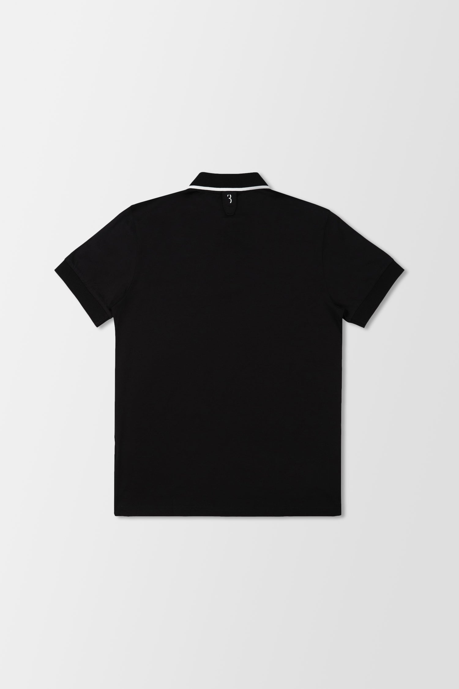 Billionaire Black Short Sleeve Polo Shirt with Embroidered Crest - Premium Men's Casual Wear for Business, Golf & Social Events