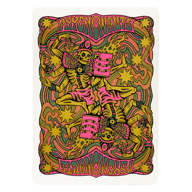 Psychonauts Themed Playing Cards - Pink Deck for Card Games, Magic Tricks & Collectibles | Perfect for Game Nights, Parties & Gifts