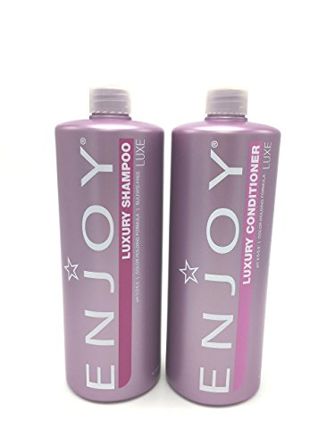 Enjoy Hair Care - 33.8oz Luxury Shampoo & Conditioner Set for Dry, Damaged Hair | Hydrating & Repairing Duo for Salon-Quality Results at Home