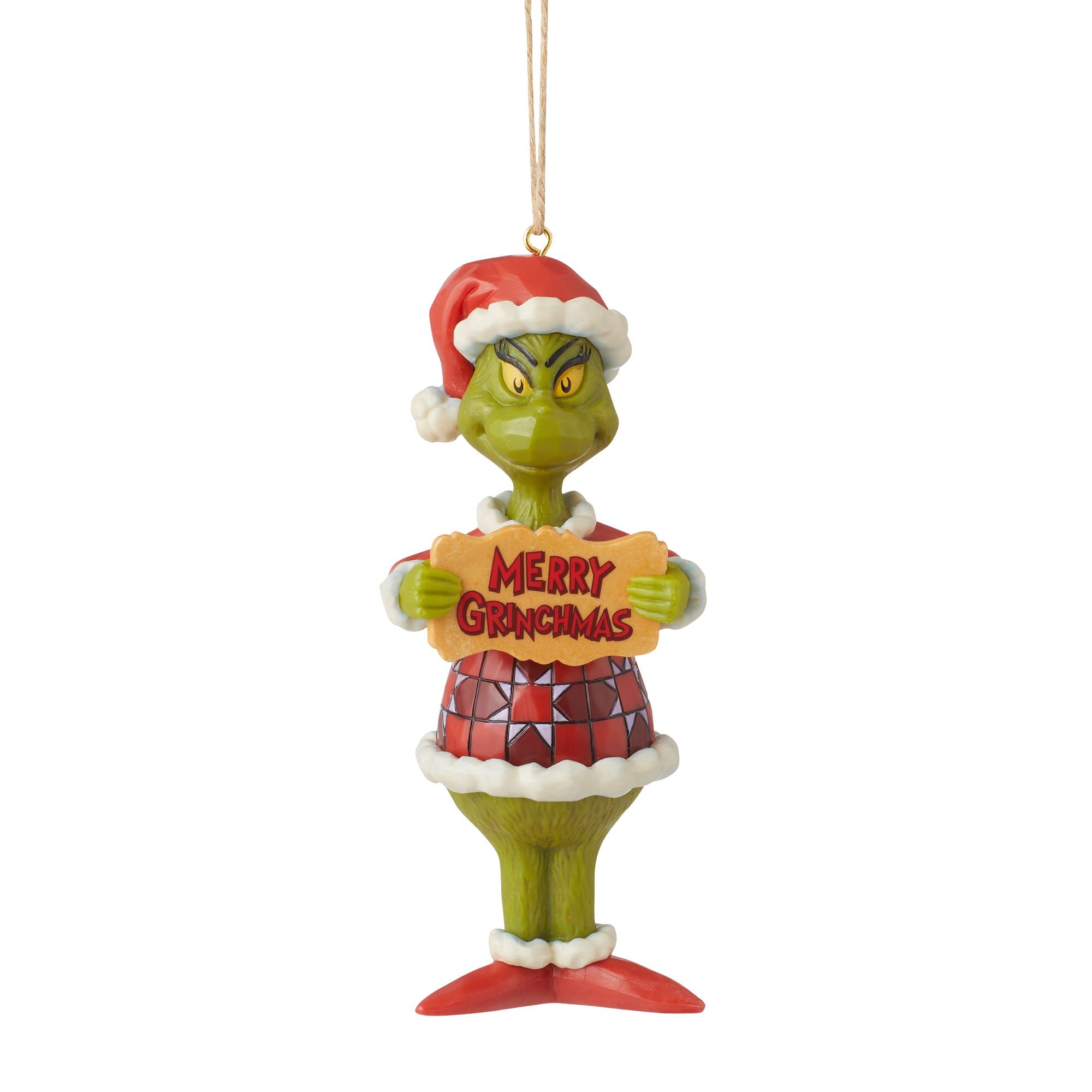 Grinch Merry Grinchmas PVC Christmas Ornament - Perfect for Holiday Tree Decorations, Gift Exchanges & Festive Home Decor