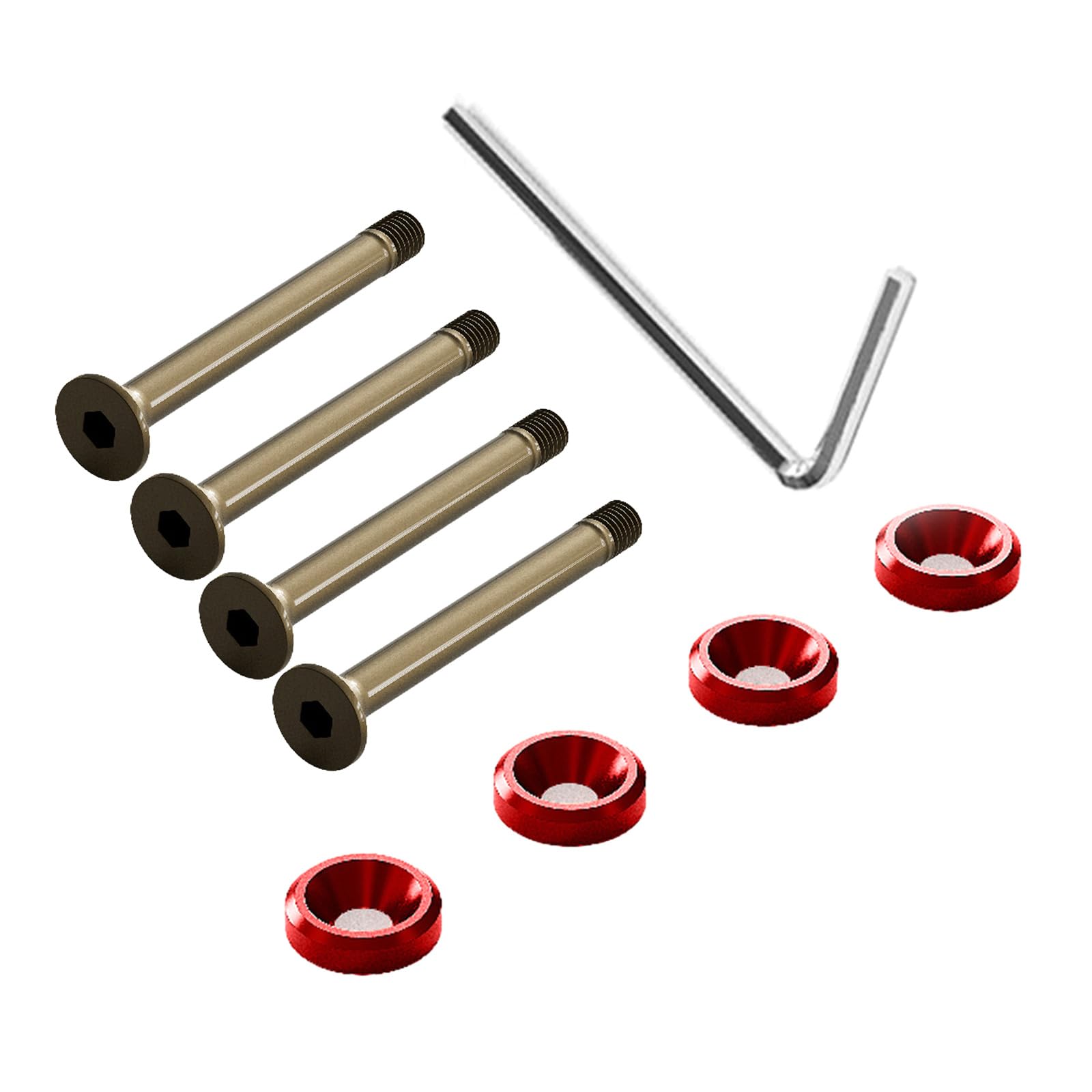 HDKEAN 25mm Computer Case Cooling Fan Screws - Long & Short Fan Mount Screws for PC Build, Case Modding, and Cooling System Installation