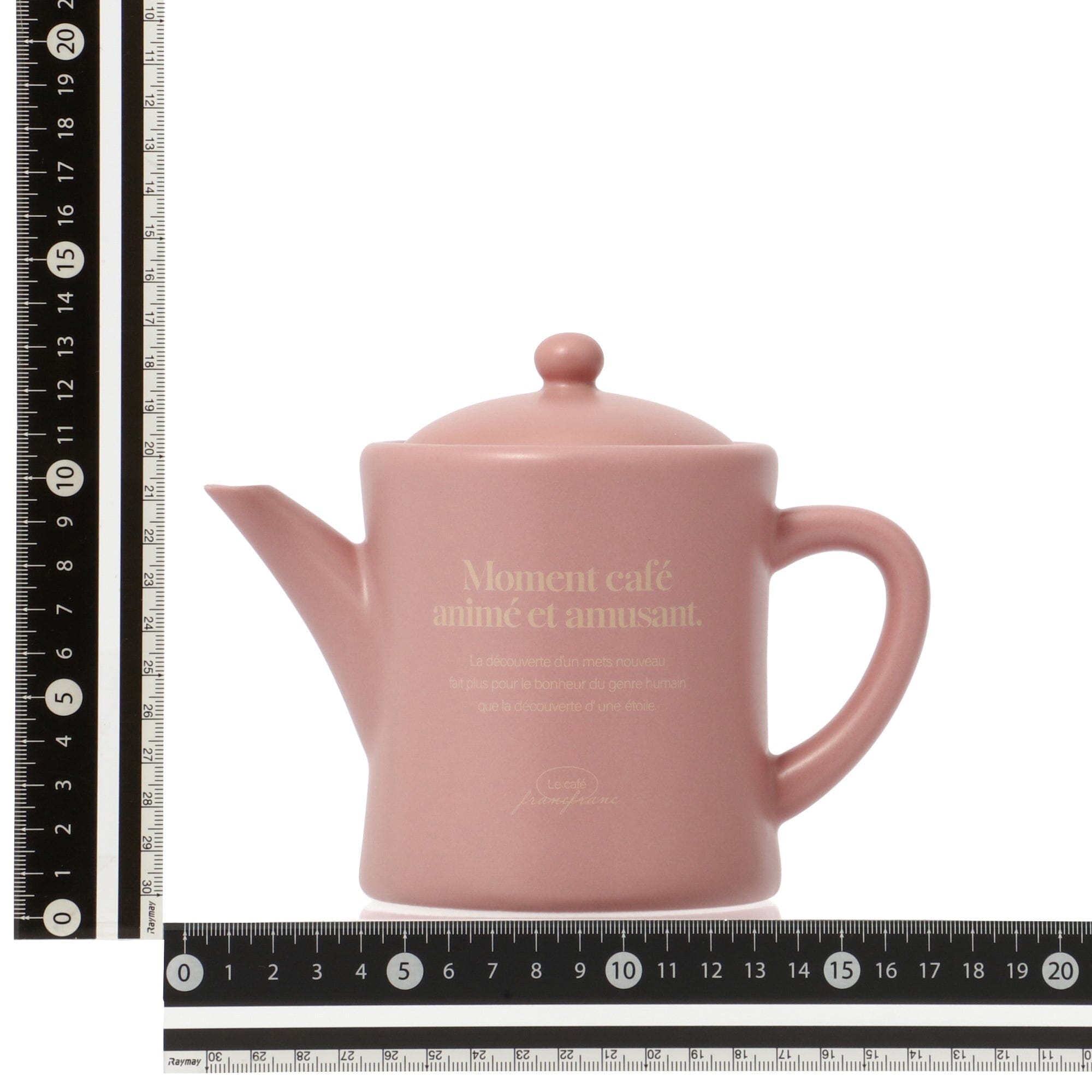 Premium Pink Le Cafe Teapot - Elegant Porcelain Tea Kettle with Infuser - Perfect for Afternoon Tea, Gifts & Home Decor