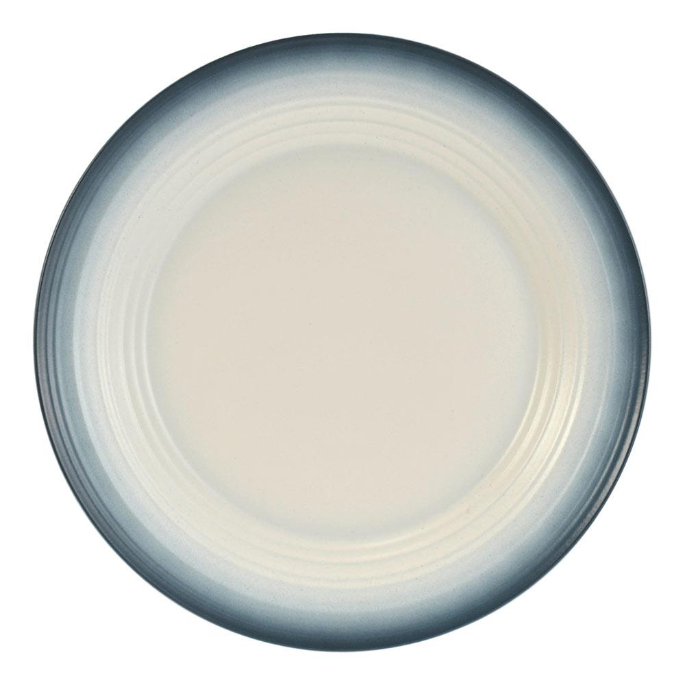 Swirl Ombre Blue 4-Piece Dinnerware Set - Plates, Bowls, Cups & Saucers for Stylish Dining & Home Decor | Perfect for Everyday Meals, Parties & Table Setting