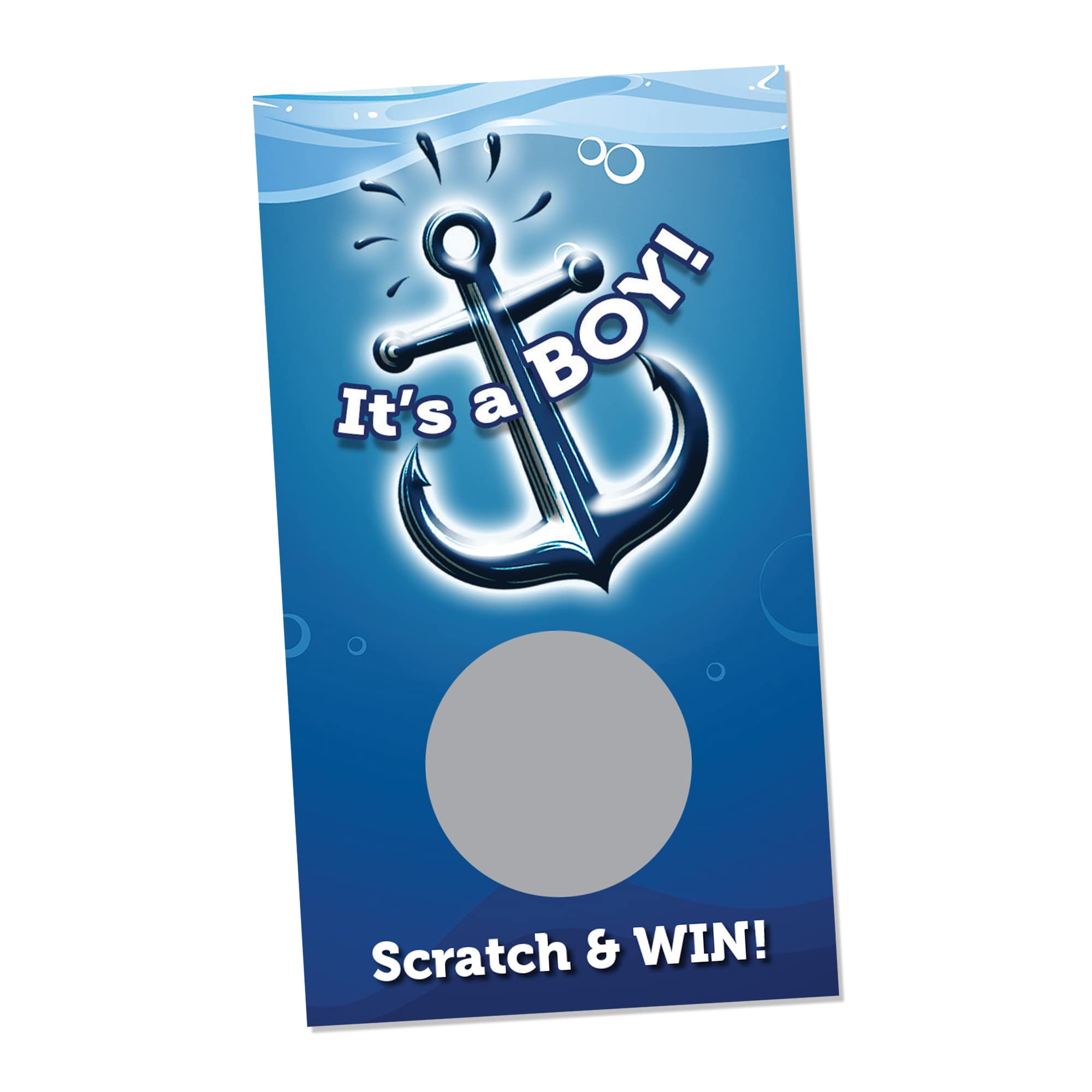 Anchor Boys Baby Shower Scratch Off Cards - 30 Pack Fun Baby Shower Game Prizes for Boys - Gender Reveal Party Supplies - Perfect for Baby Shower Raffles, Door Prizes & Gender Reveal Games
