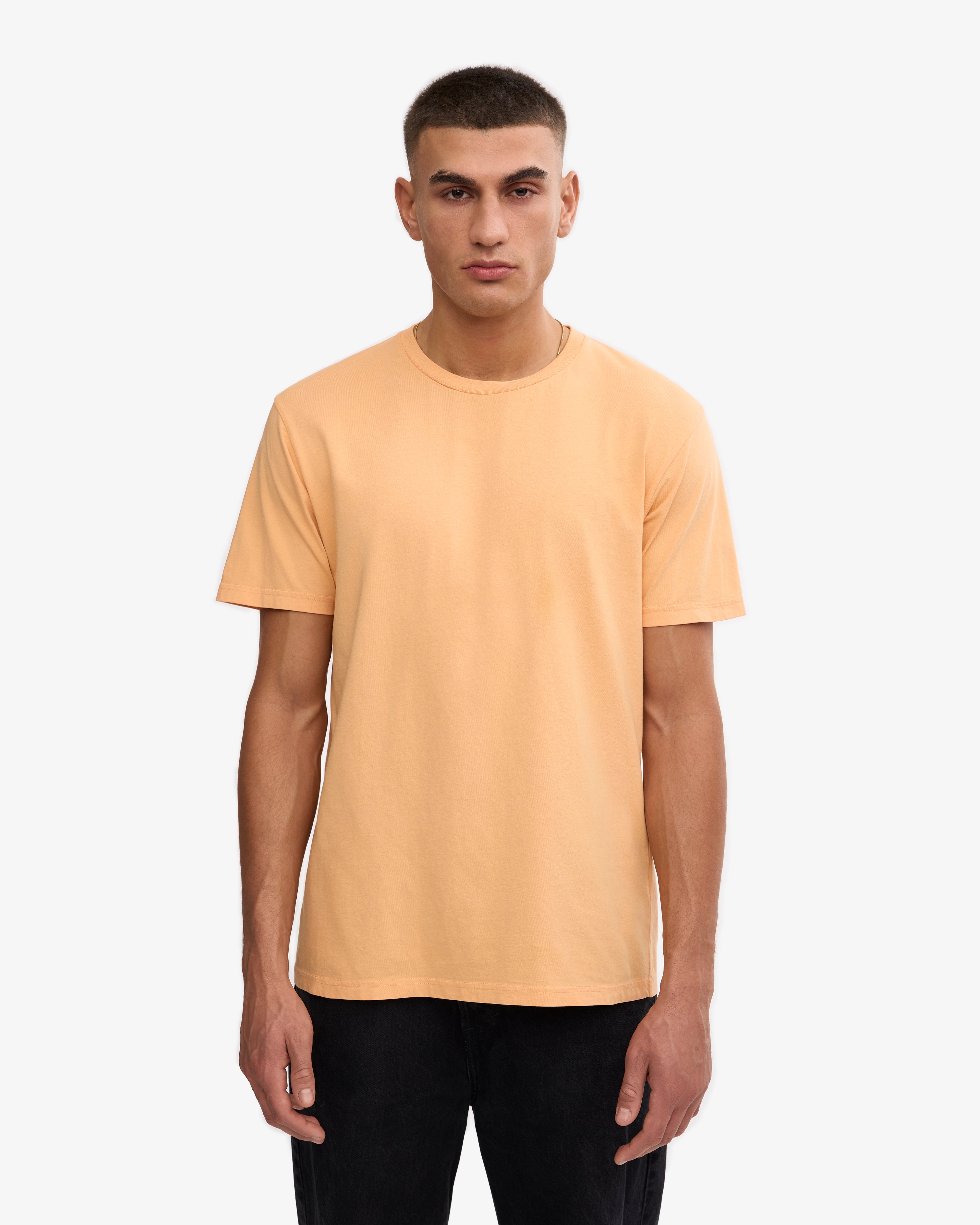 Classic Organic Cotton T-Shirt for Men & Women - Soft & Comfortable Sandstone Orange Tee - Perfect for Casual Wear, Gym, and Everyday Outfits
