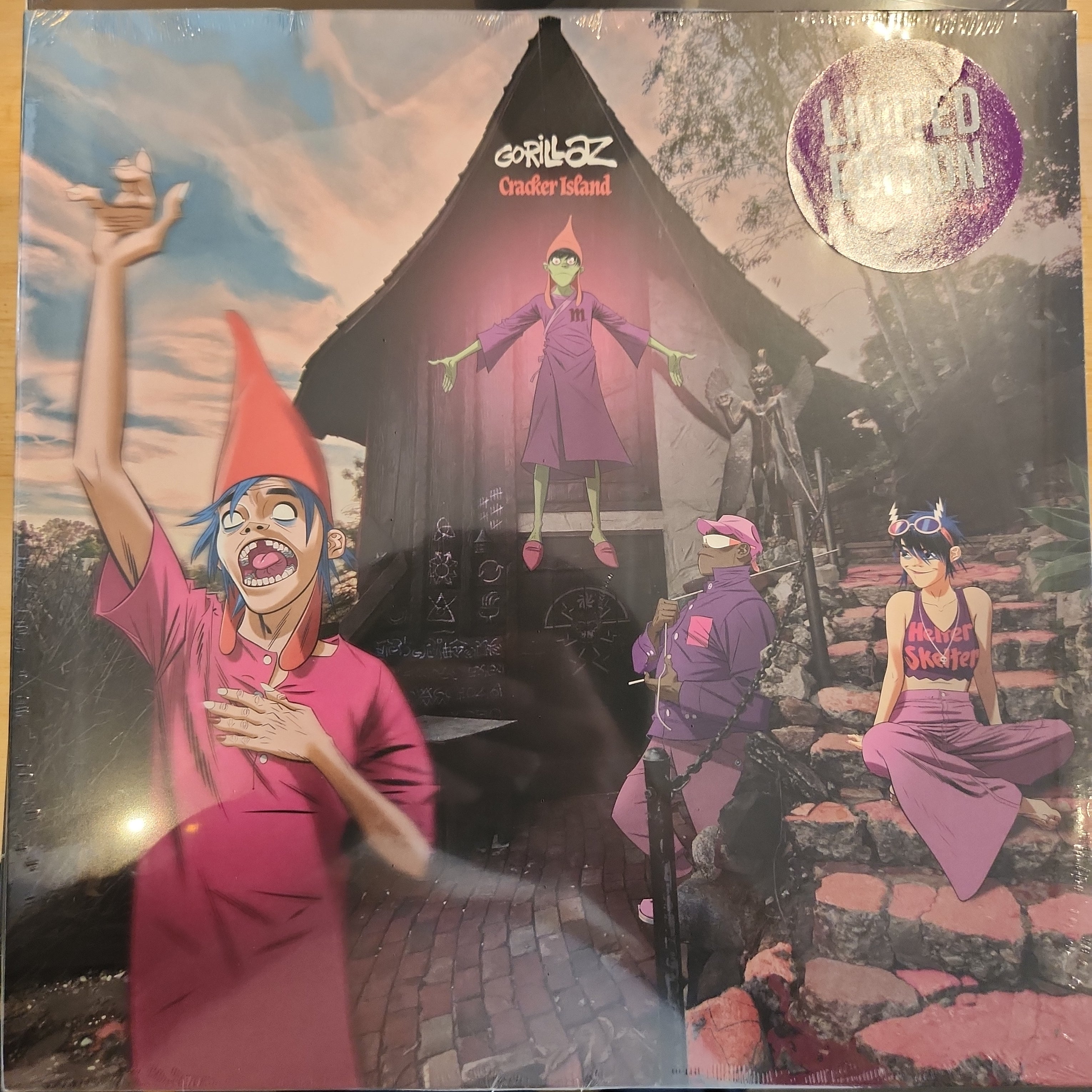 Gorillaz Cracker Island Vinyl LP Record - Limited Edition Music Album for Collectors & Fans - Perfect for Home Listening & Music Enthusiasts
