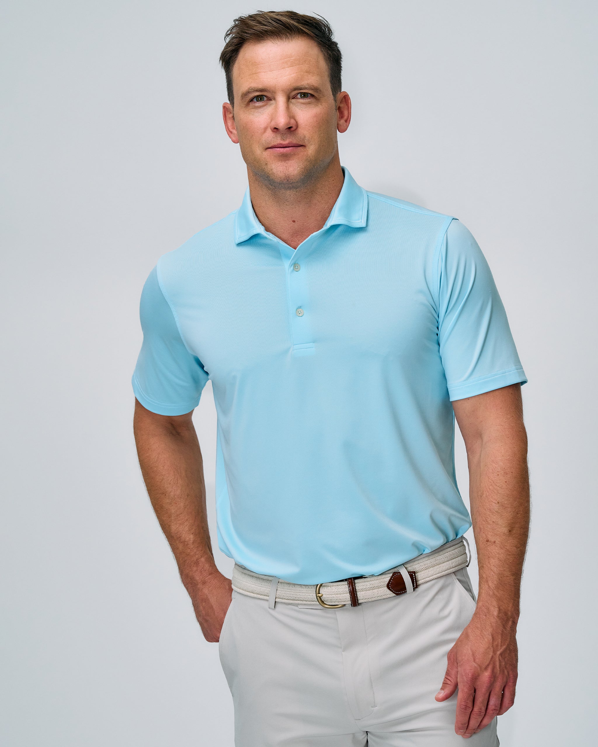 Premium MIDDLETON Solid Polo Shirt for Men - Classic Fit, Breathable Cotton, Versatile Casual & Business Wear - Perfect for Office, Golf, and Everyday Outfits