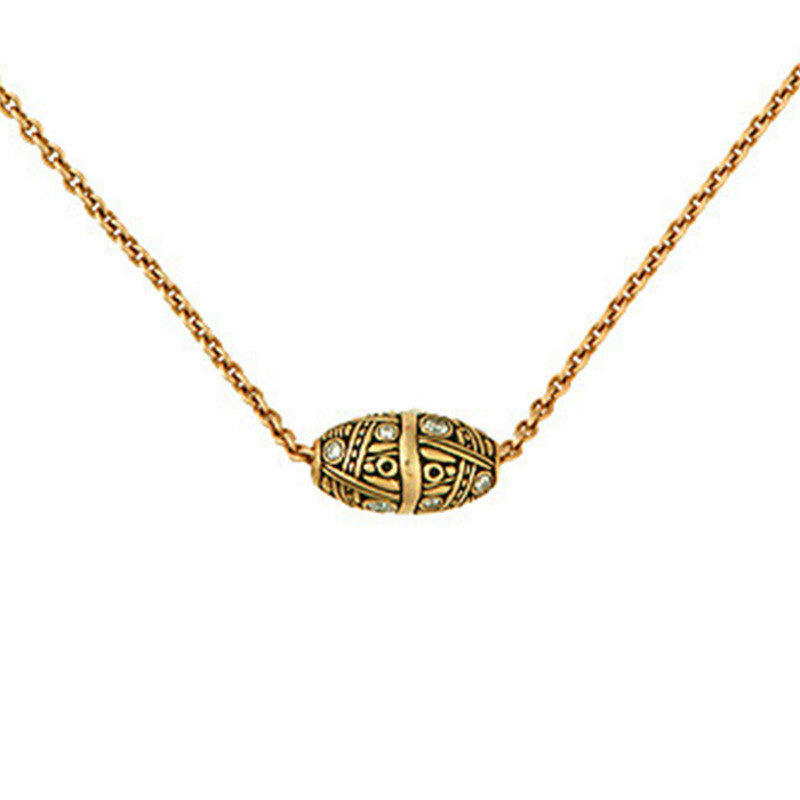 Alex Sepkus Melon Pendant Necklace - 18K Gold Plated Sterling Silver Jewelry for Women | Elegant Gift for Birthday, Anniversary & Special Occasions | Perfect for Date Night, Parties & Formal Events