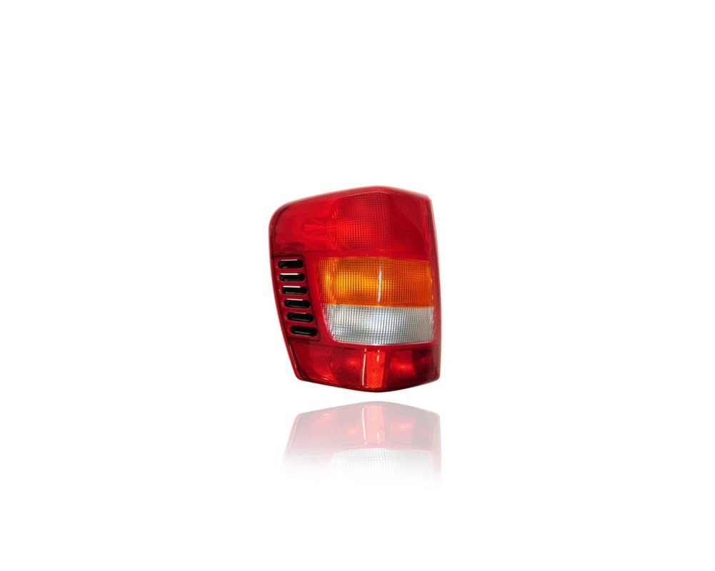 DEPO Replacement Tail Light Assembly for 1999-2002 Jeep Grand Cherokee - Left Driver Side - Part #55155139AC - CAPA Certified - Perfect for Off-Roading & Night Driving