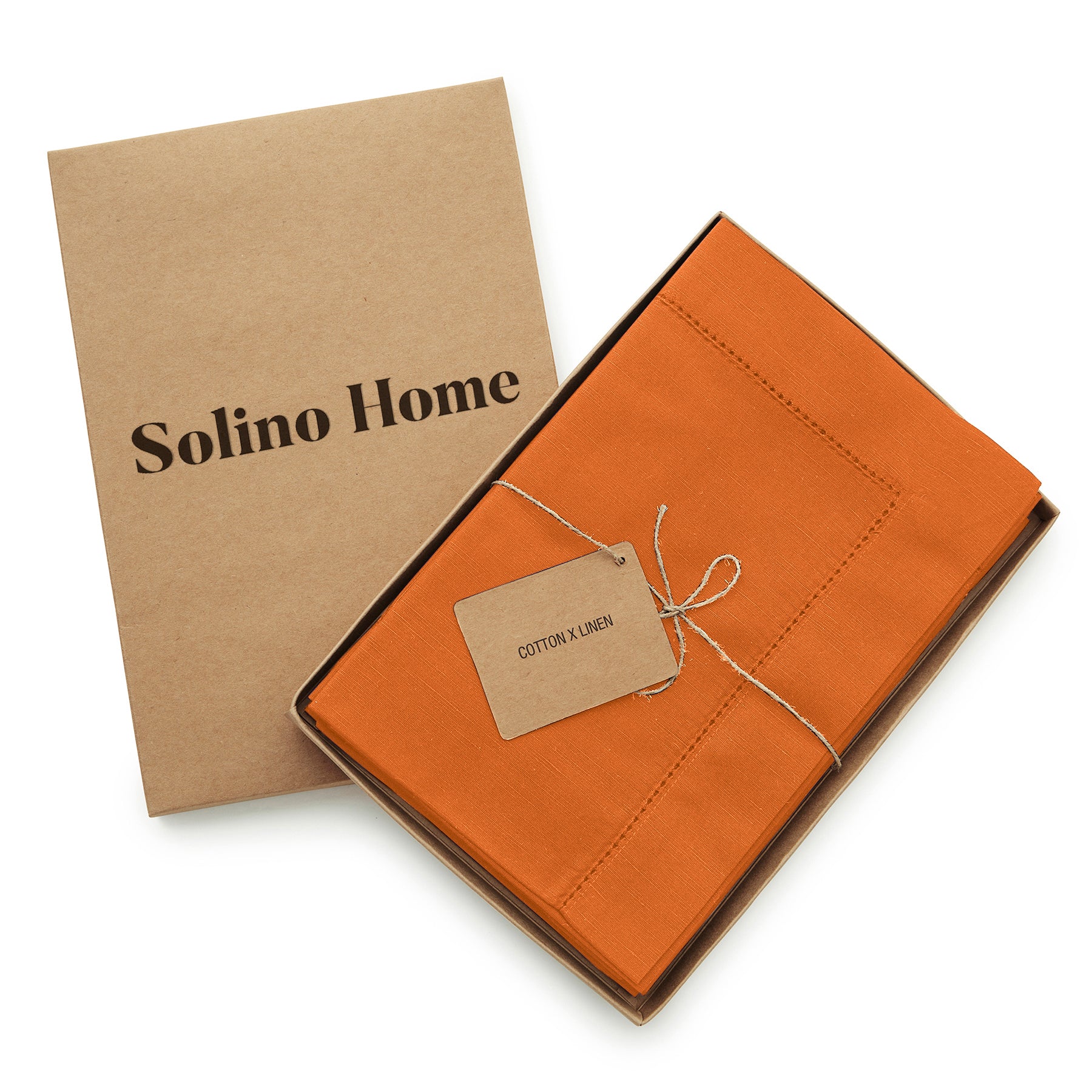 Premium Cotton Linen Hemstitch Napkins Set - 100% Natural Fabric Dinner Napkins for Formal Dining, Wedding, and Special Occasions - Elegant Table Decor for Restaurants and Home Entertaining
