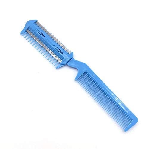 Ghelonadi Razor Comb - Professional Hair Cutting & Styling Tool with Double Edge Blades, Split Ends Trimmer for Men & Women (Multicolor, 1 Pack) - Perfect for Home Haircuts, Salon Styling & DIY Grooming