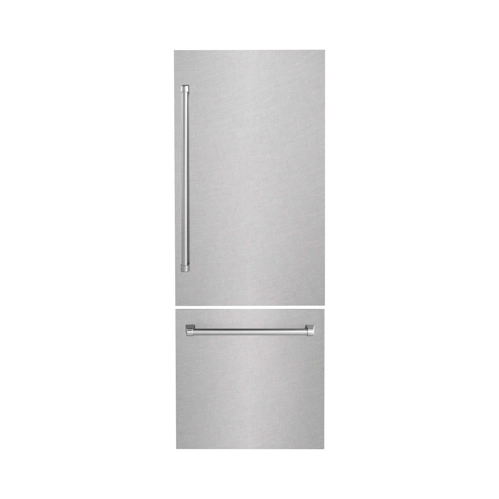 ZLINE 30-Inch Stainless Steel Refrigerator Panels - Satin Finish for Built-In Fridges (RPBIV SN 30) | Perfect for Modern Kitchen Remodels & Appliance Upgrades