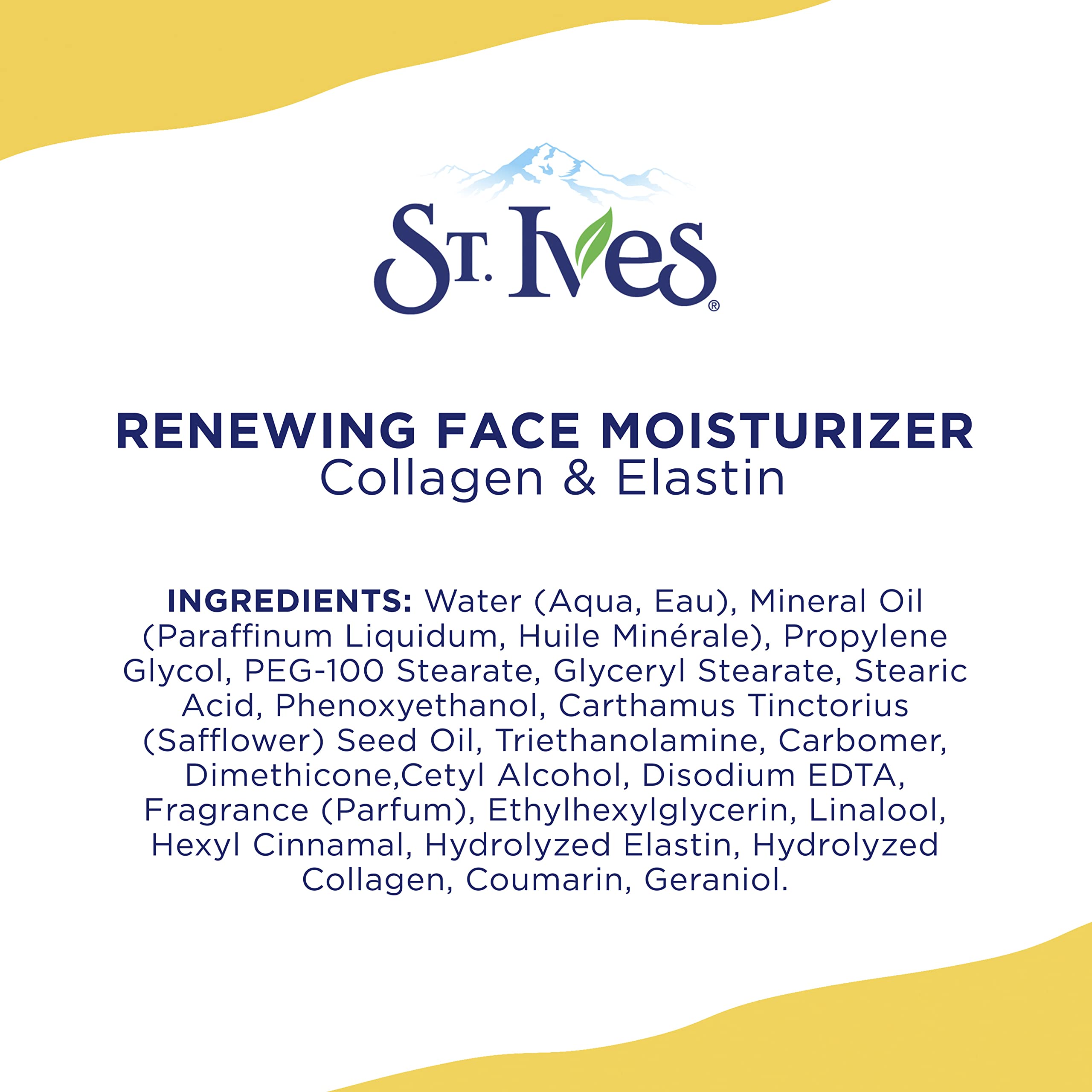St. Ives Collagen & Elastin Renewing Face Moisturizer Cream for Women - Paraben Free, Dermatologist Tested, Cruelty Free Daily Moisturizer for Dry Skin - 10 oz | Hydrating Facial Care for Day & Night Use