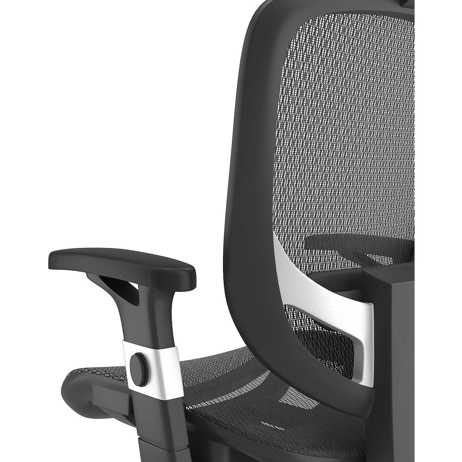 Staples Hyken Ergonomic Swivel Task Chair - Adjustable Office Chair with Breathable Mesh Back & Lumbar Support - Black - Ideal for Home Office, Gaming & Workspace Comfort