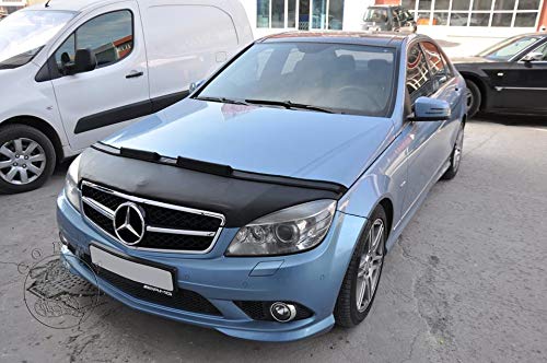 Mercedes C Class W204 (2008-2010) Car Hood Bra Cover - Protective Bonnet Mask for C-Class Sedan - Perfect for Road Trips & Car Shows