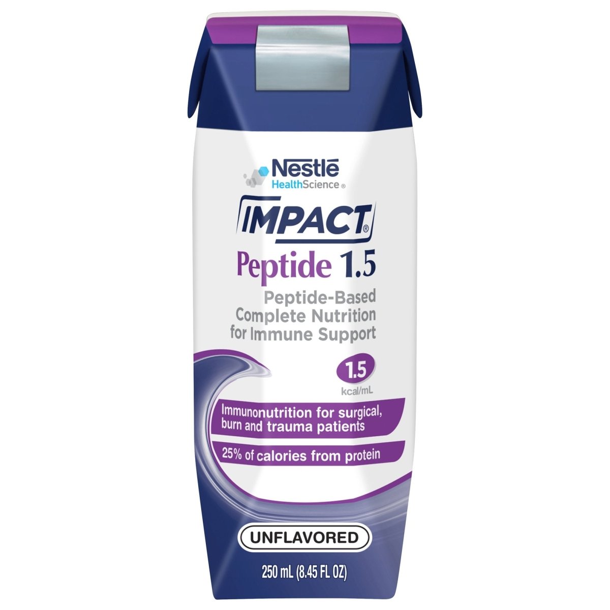 Impact Peptide 1.5 Ready-to-Use Tube Feeding Formula - Nutritionally Complete Liquid Meal Replacement for Adults with Swallowing Difficulties | Ideal for Hospitals, Home Care & Long-Term Care Facilities