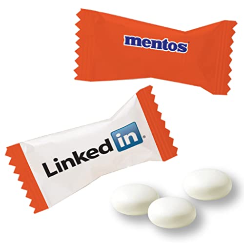 Custom Branded Mints with Your Logo - Individually Wrapped Promotional Mentos (2,000 Count) - Perfect for Corporate Gifts, Events & Brand Awareness Campaigns