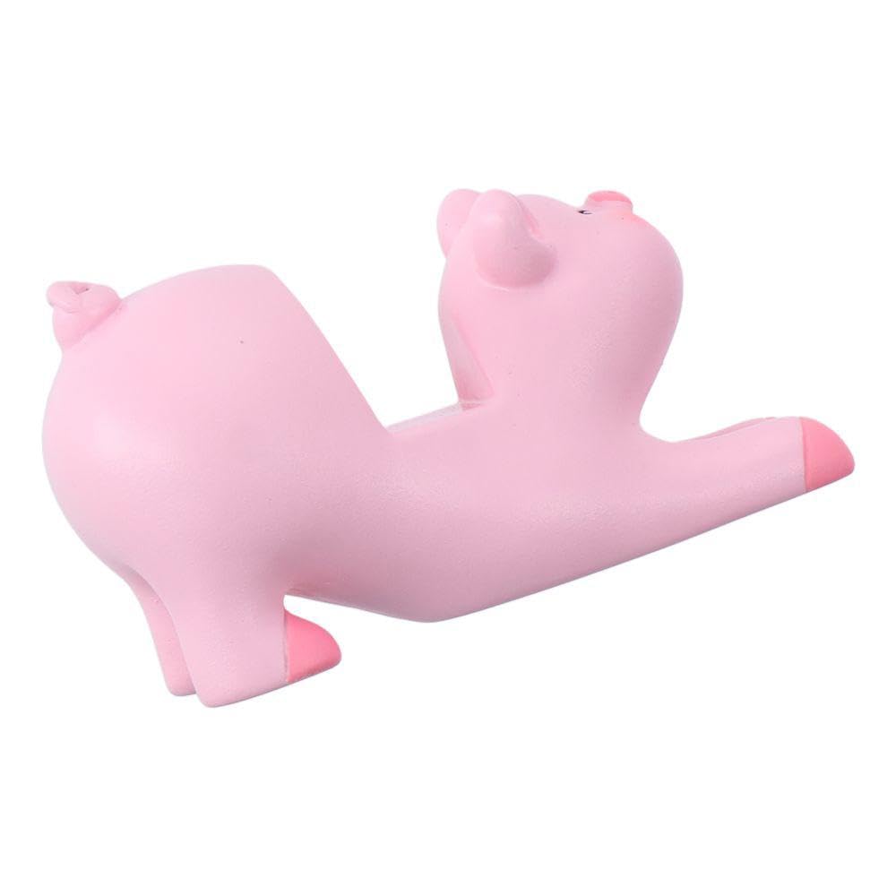 1 PC Cute Pink Pig Phone Stand Holder - Desktop Tablet Stand for iPhone, Samsung, iPad - Perfect for Office Desk, Bedside Table, Kitchen Counter & Travel Accessories
