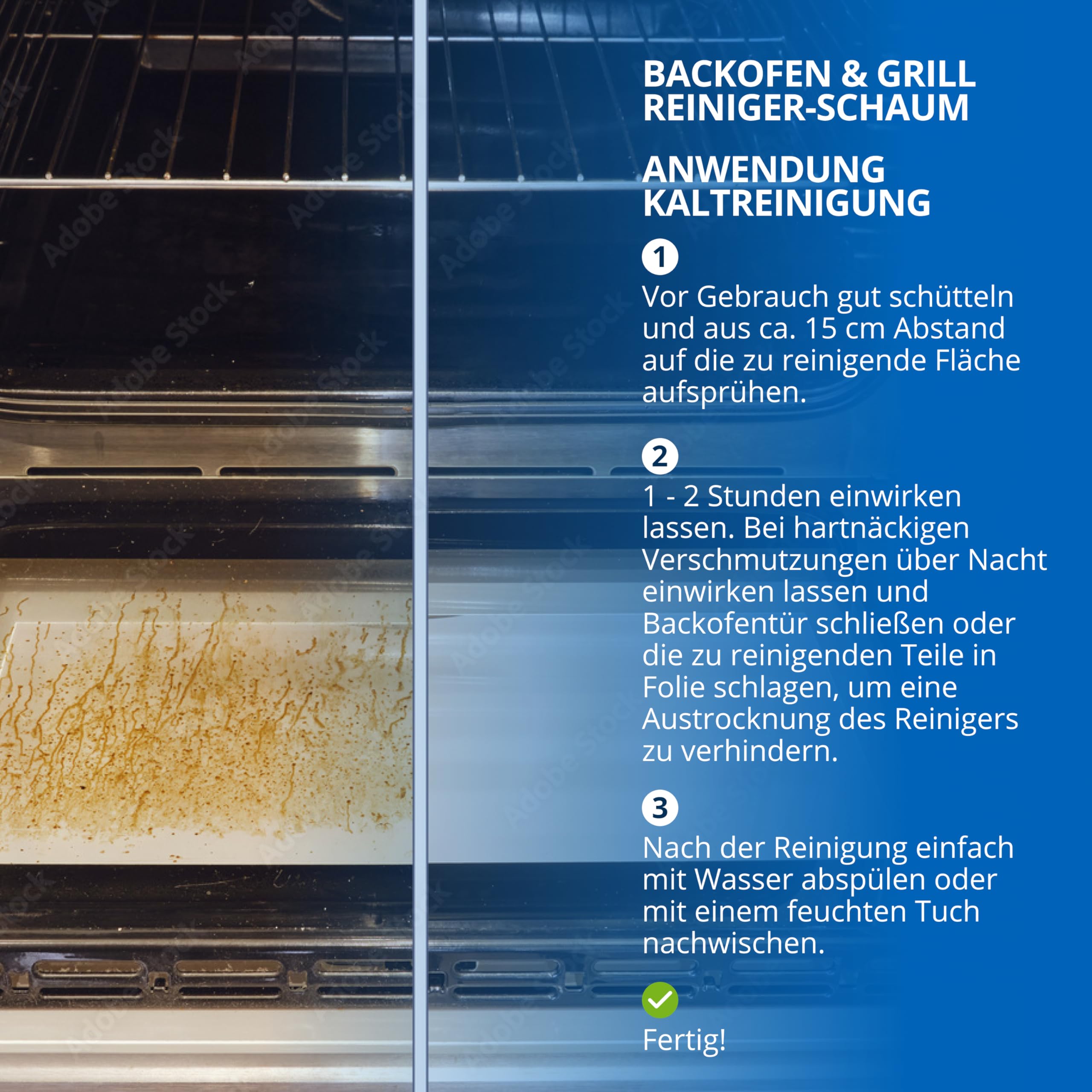 SPEEDAP Oven and Grill Cleaner 500ml - Powerful Foam Degreaser for Ovens, Grills, Stovetops, Ceramic Hobs & Fireplace Glass - Made in Germany - Ideal for Deep Cleaning Kitchen Appliances & BBQ Maintenance