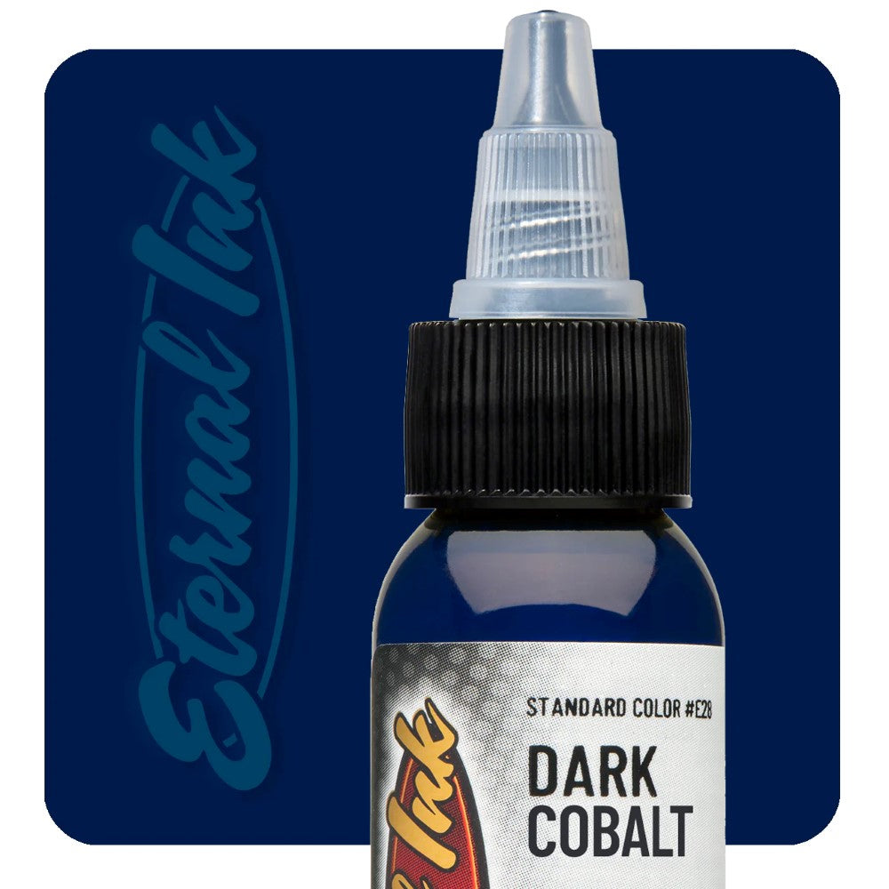 Eternal Ink Dark Cobalt Blue - Premium Permanent Ink for Fountain Pens, Calligraphy & Art - Ideal for Writing, Drawing & Professional Documents