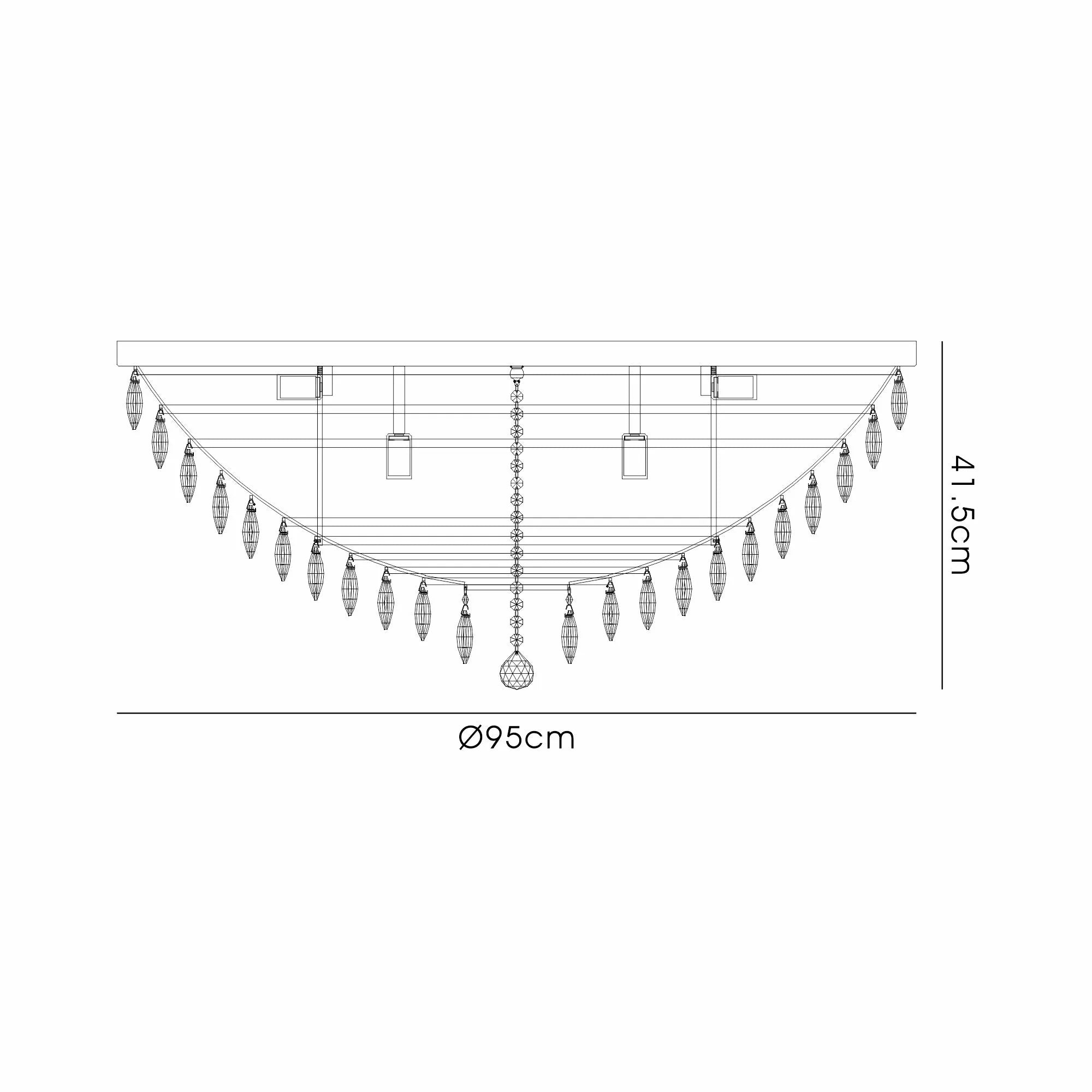 Consten Flush Ceiling Light Fixture with E14 Socket - Perfect for Bedroom, Hallway & Small Space Lighting