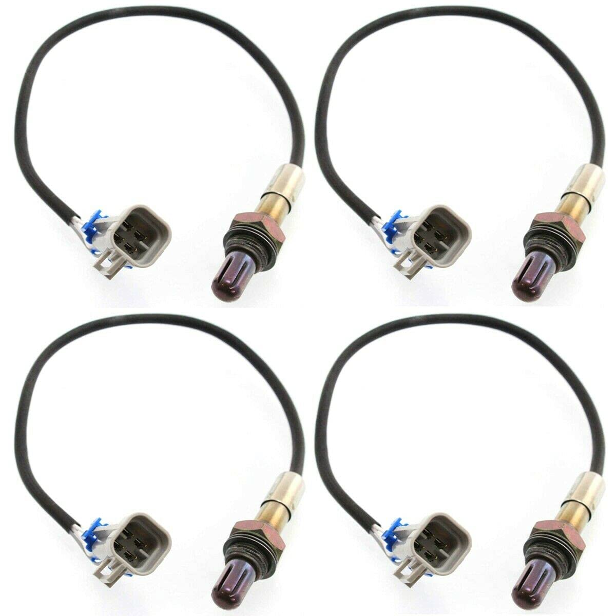 Oxygen Sensor Compatible with 2003-2005 Chevrolet Tahoe - Set of 4 - Direct Fit Replacement for Improved Engine Performance & Fuel Efficiency