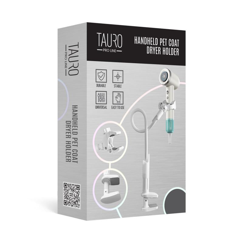 Tauro Pro Line Handheld Pet Hair Dryer Holder - Durable Grooming Tool for Dogs & Cats - Perfect for Home Pet Grooming and Professional Salons